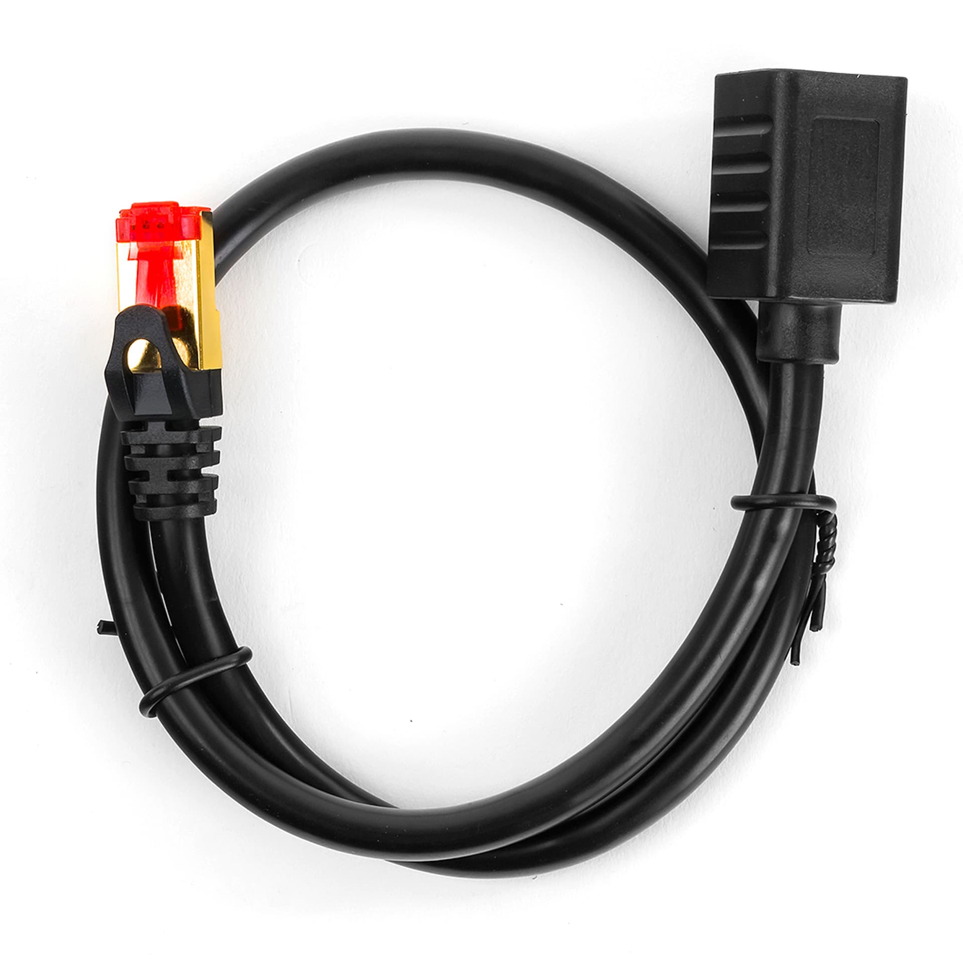 

Kabel LAN przedłużacz CAT7 czarny 0,5m