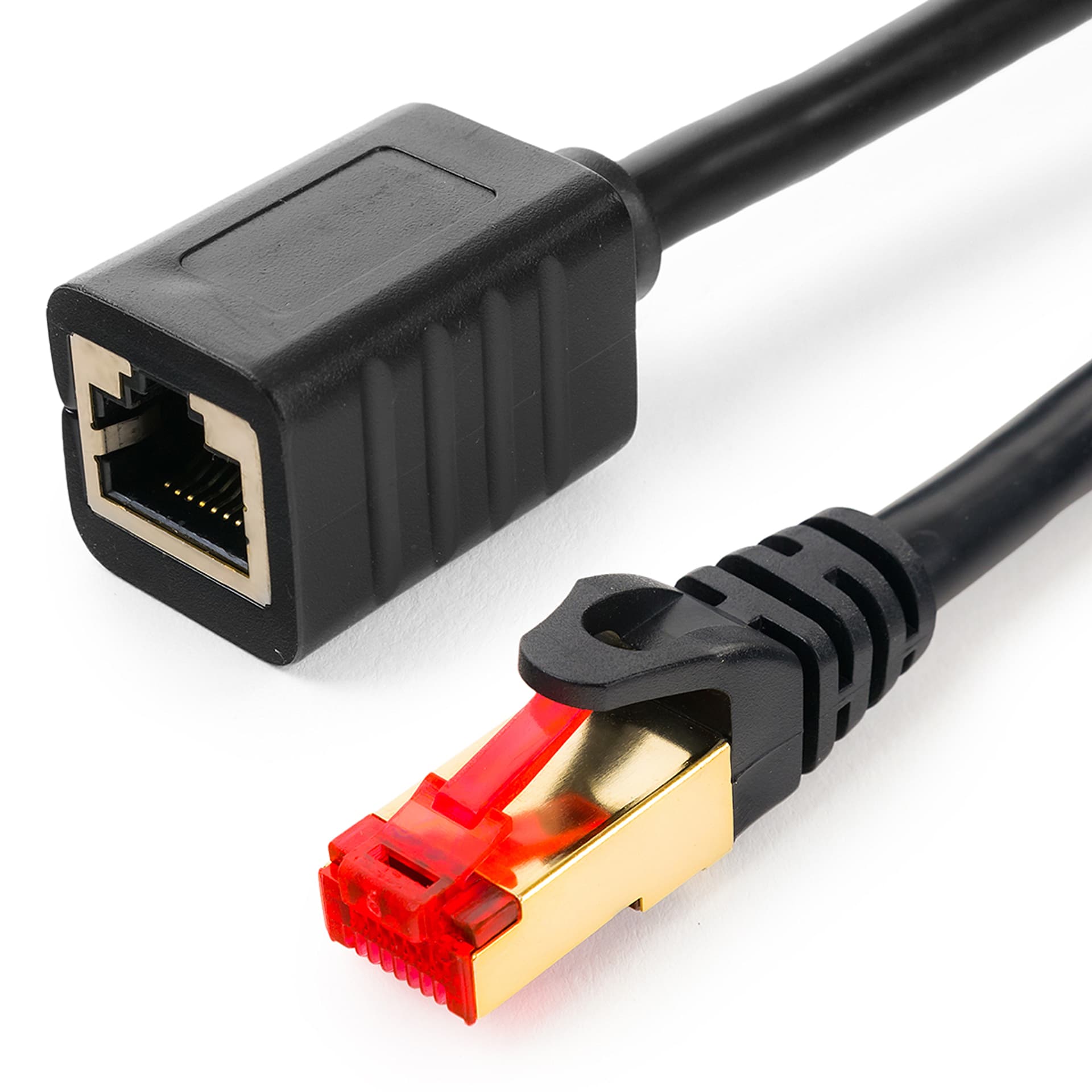 

Kabel LAN przedłużacz CAT7 czarny 2m