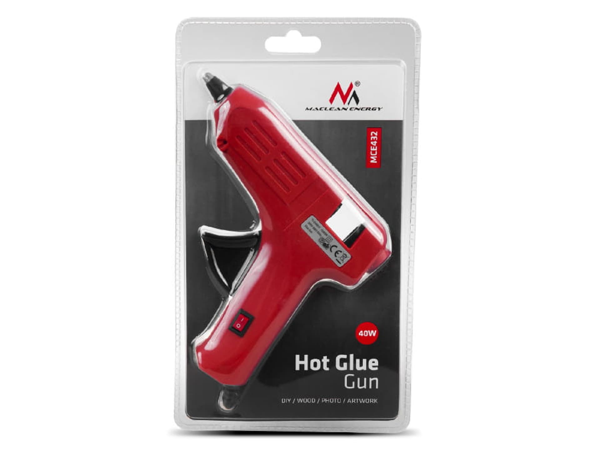 

Pistolet do klejenia na gorąco Maclean, 40W + klej