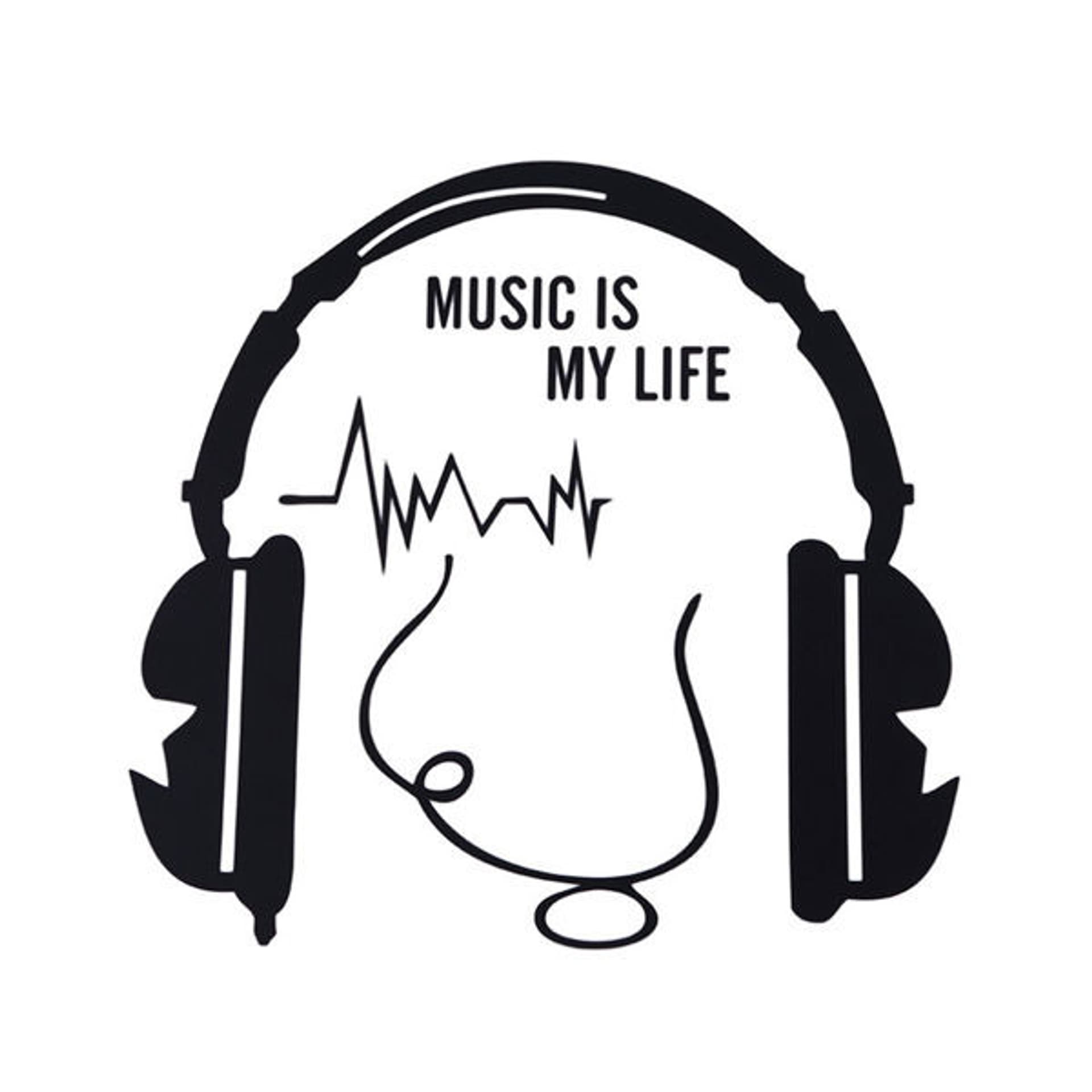 

Naklejka na włącznik MUSIC IS MY LIFE