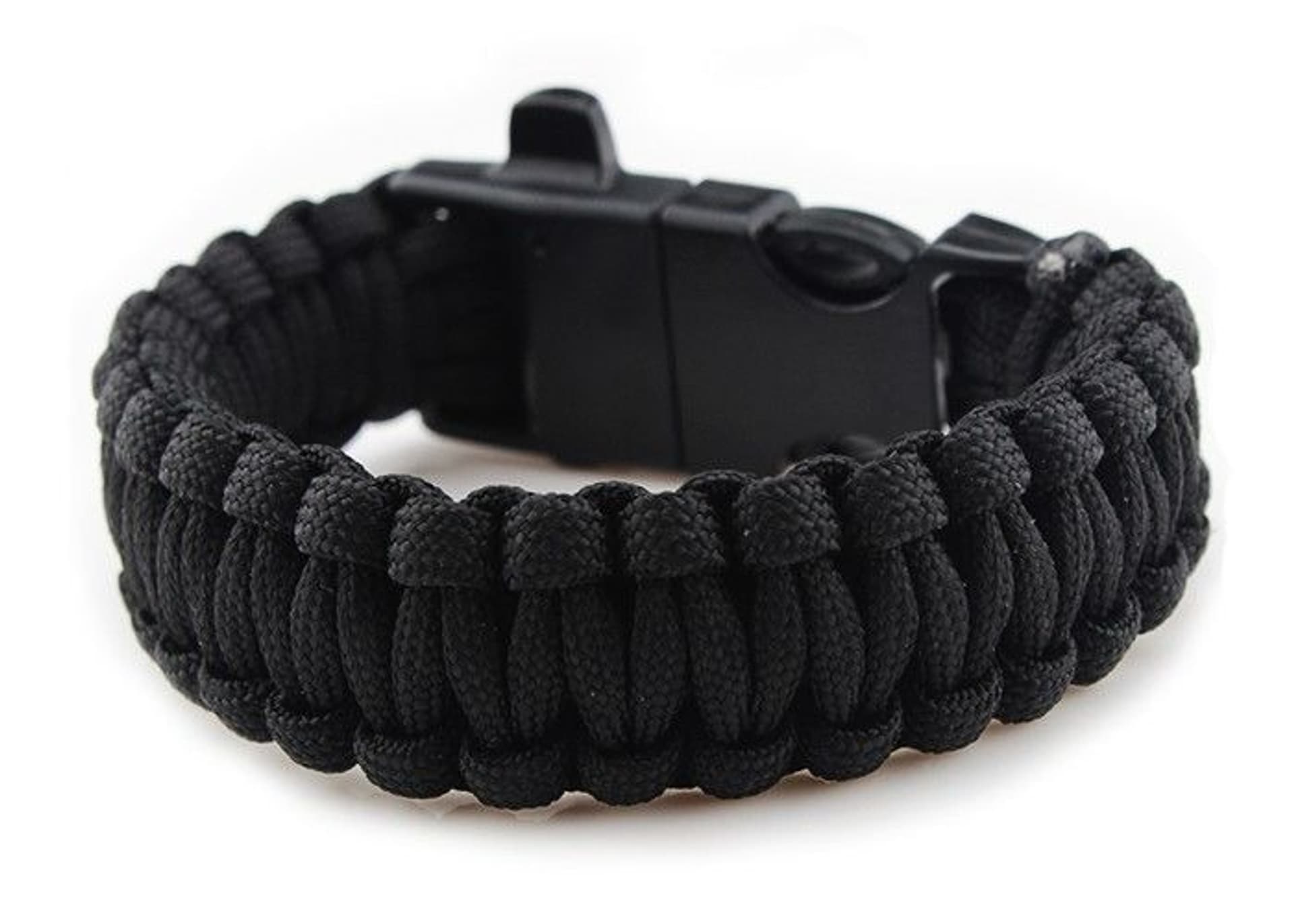 

Bransoletka paracord 3w1 CZARNA
