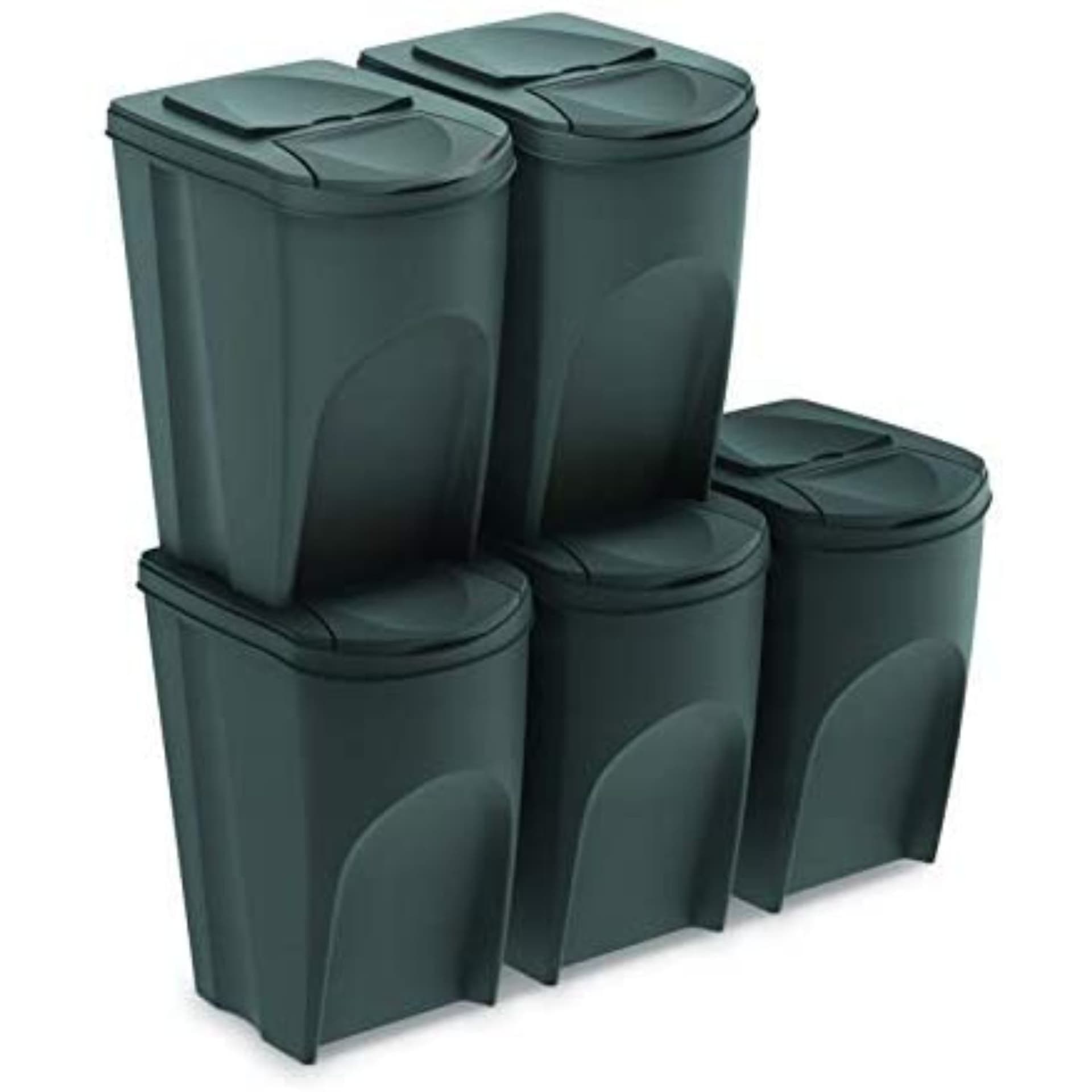 

Zestaw koszy do segregacji Sortibox 5x35L antracyt IKWB35S5