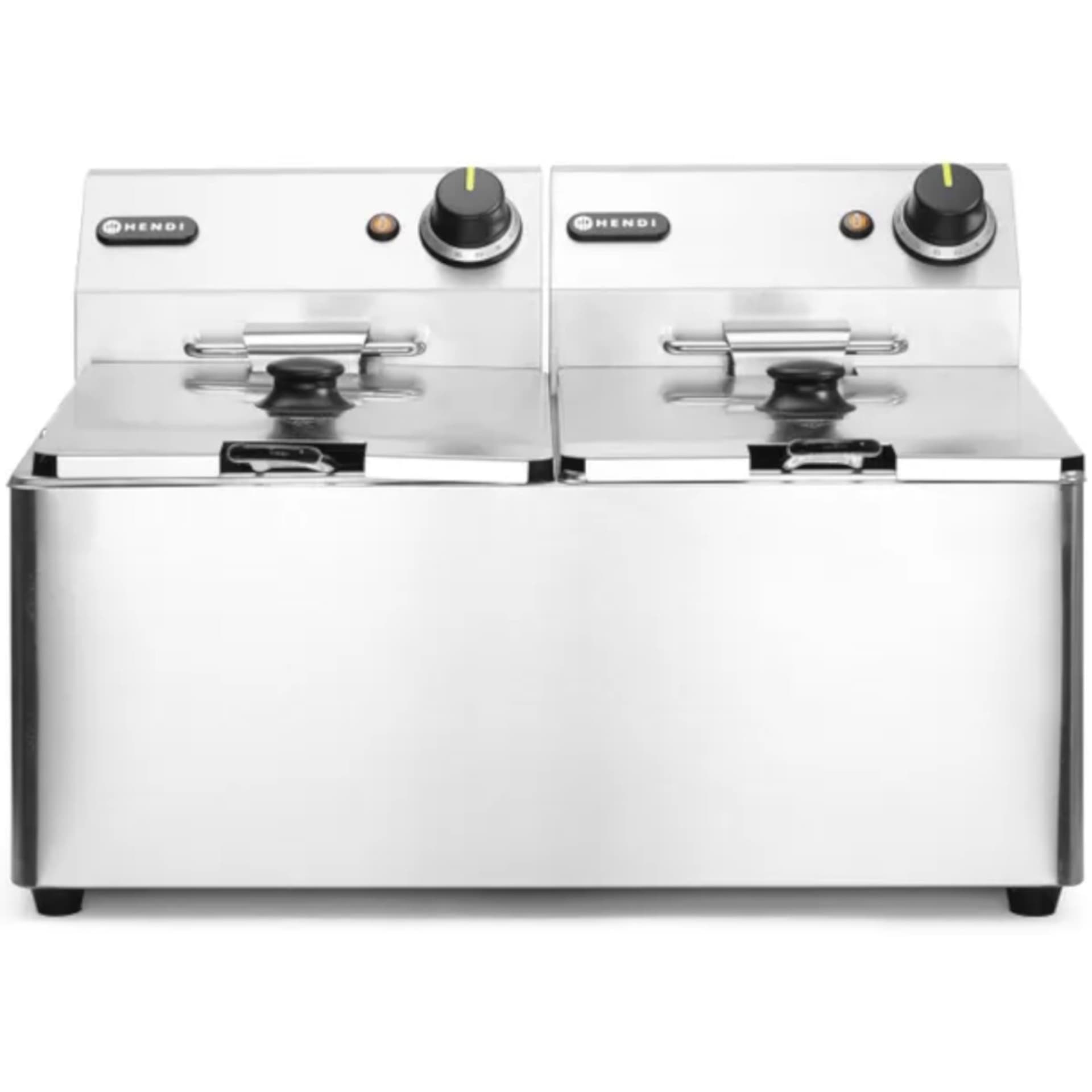 

Frytownica gastronomiczna podwójna Kitchen Line 7kW 230V 2 x 8L - Hendi 205839