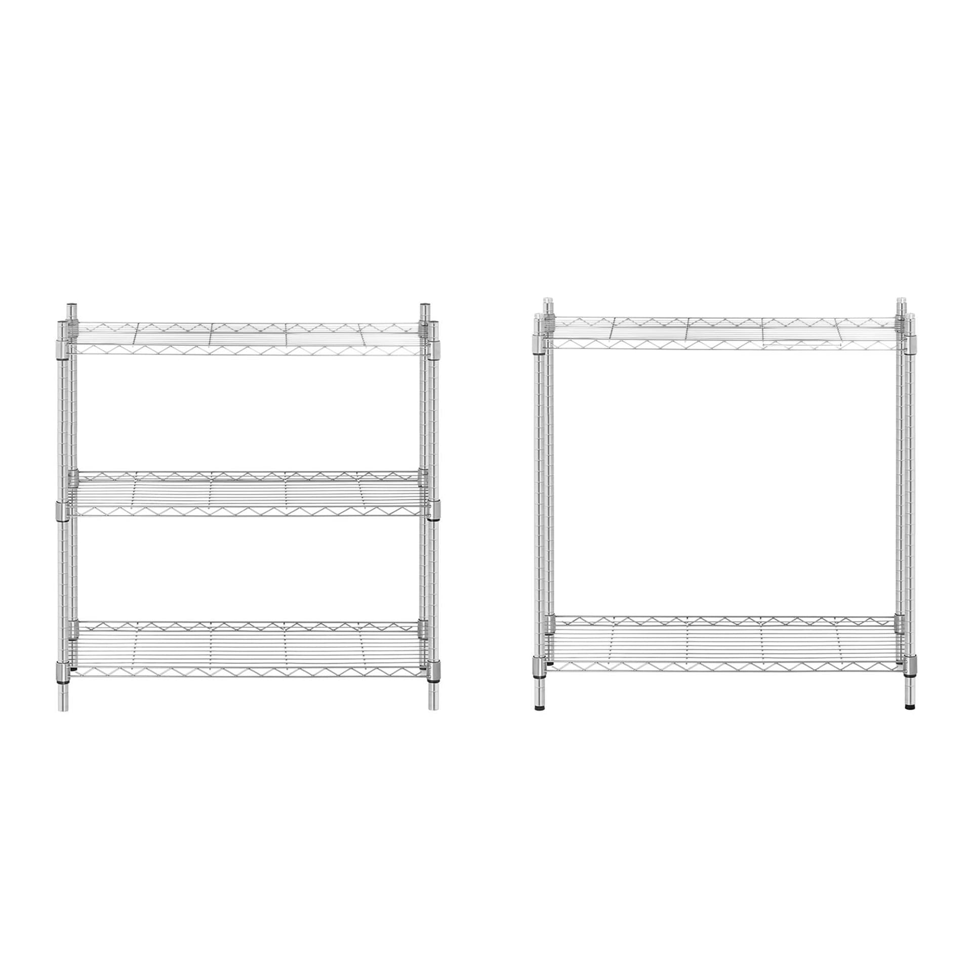 

Regał magazynowy druciany ażurowy kolor szary 180x90x35cm do 250kg