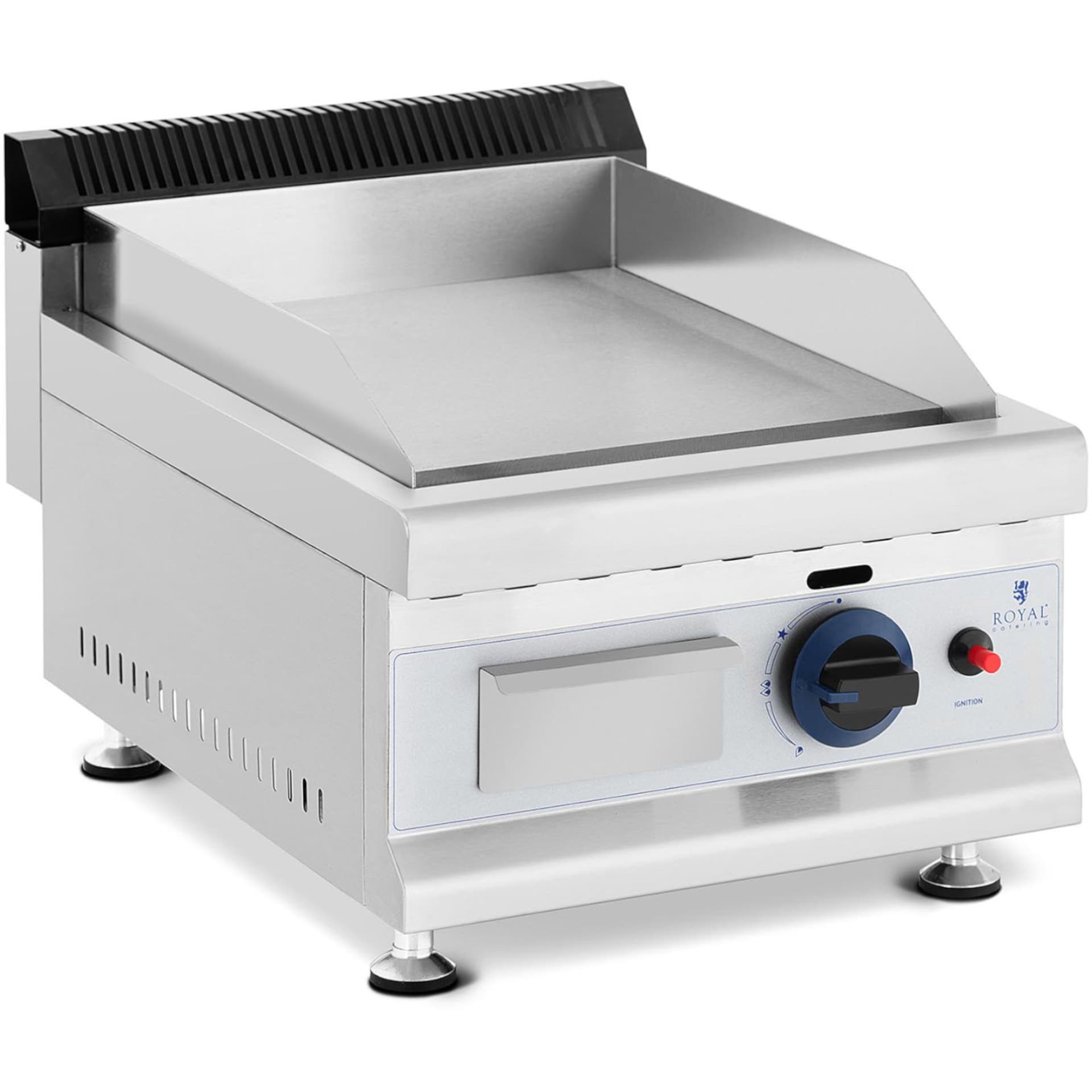 

Grill gazowy gładki nastawny na gaz Propan-Butan 0,05 bar 35 x 40 cm 3000 W