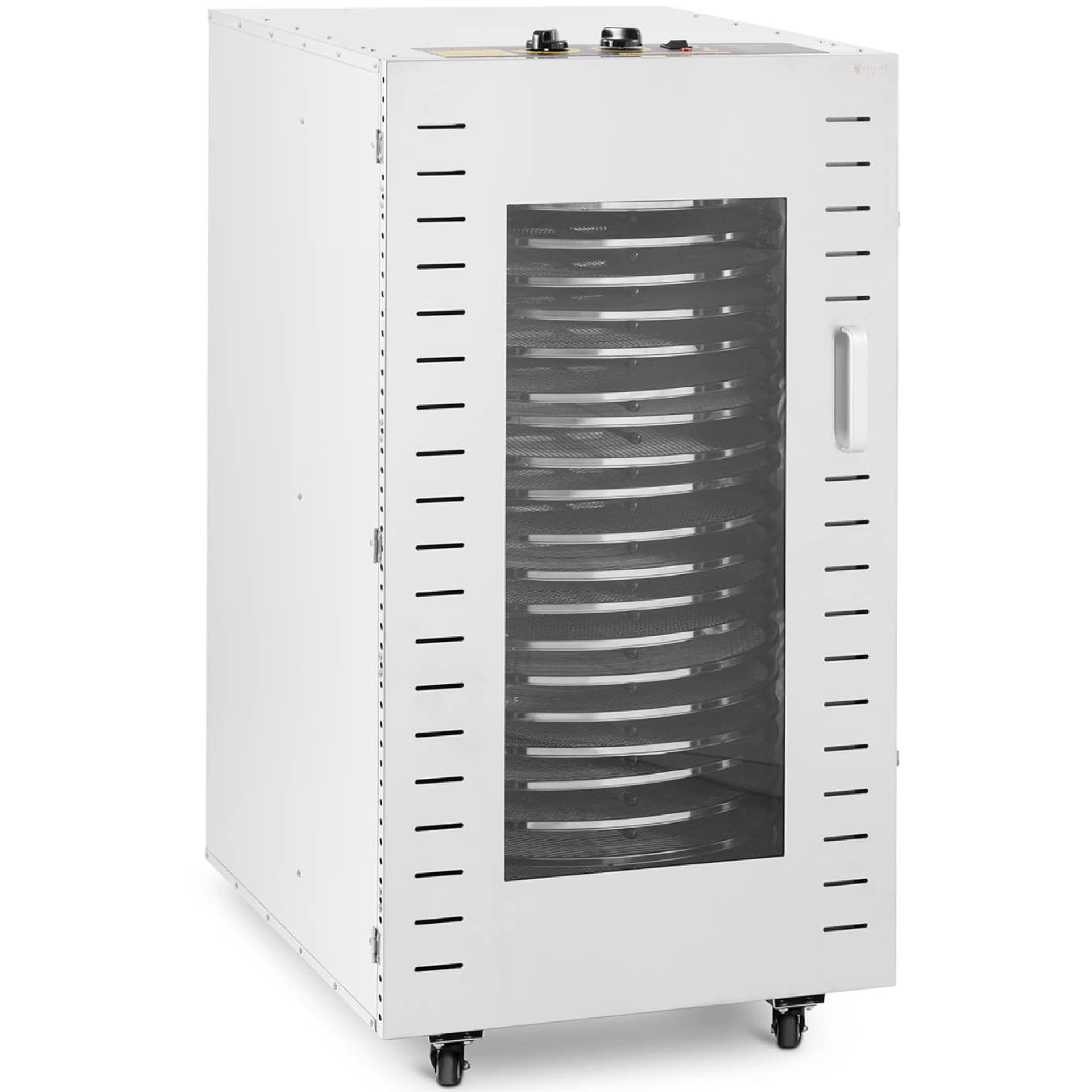 

Suszarka przemysłowa do żywności ziół mięsa 1 komora 22 ruszty 40-90 C 3070 W