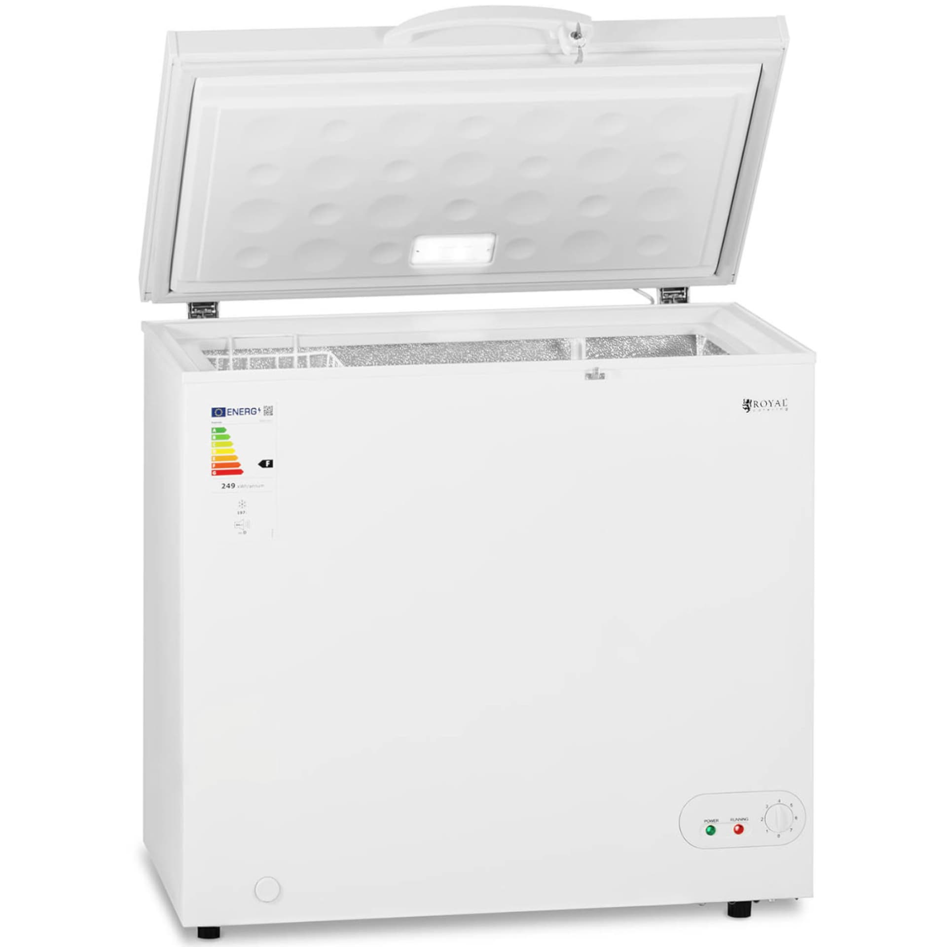 

Zamrażarka skrzyniowa zamykana na klucz 1 kosz 197 l -12 do -28 C 82 W