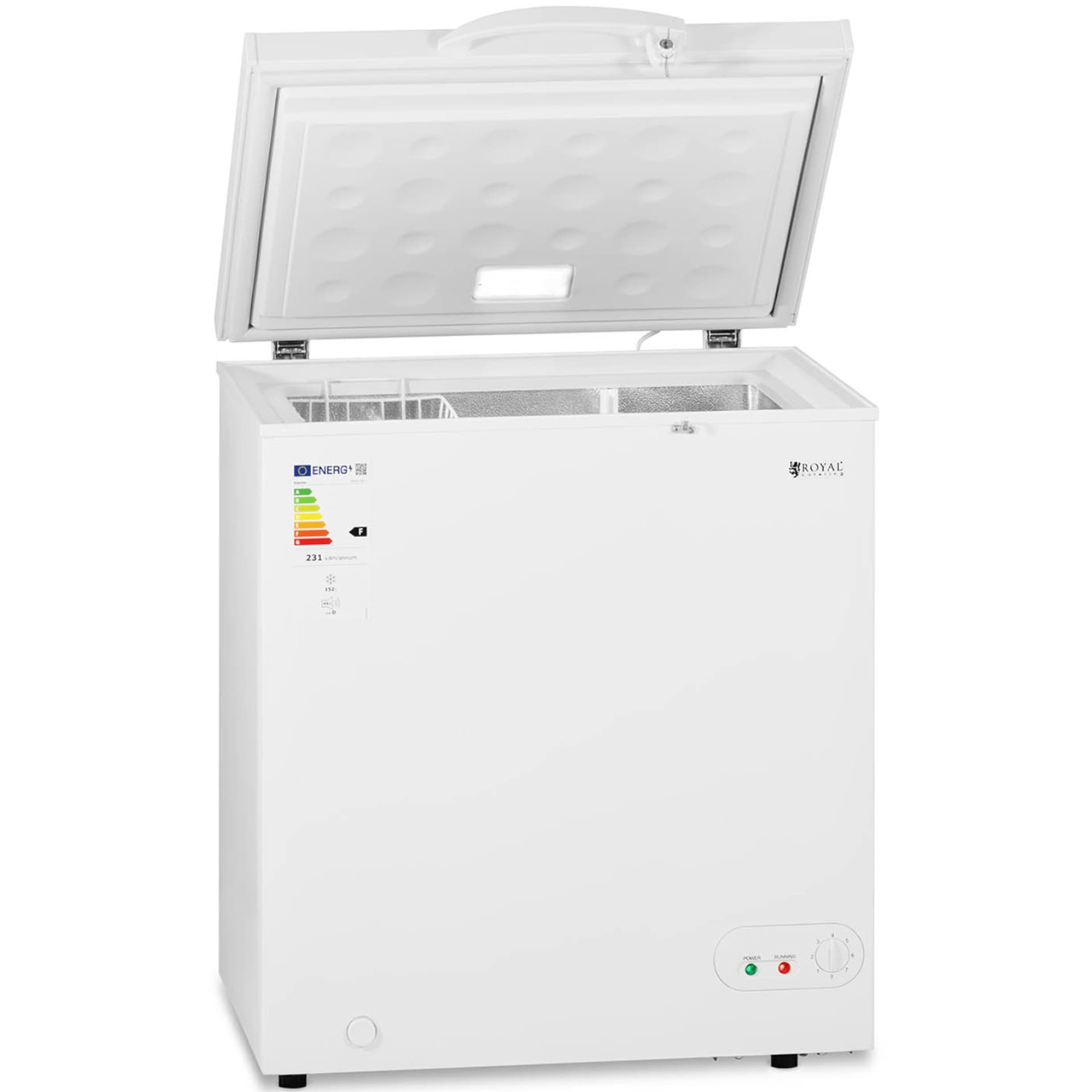 

Zamrażarka skrzyniowa zamykana na klucz 1 kosz 152 l -12 do -28 C 78 W