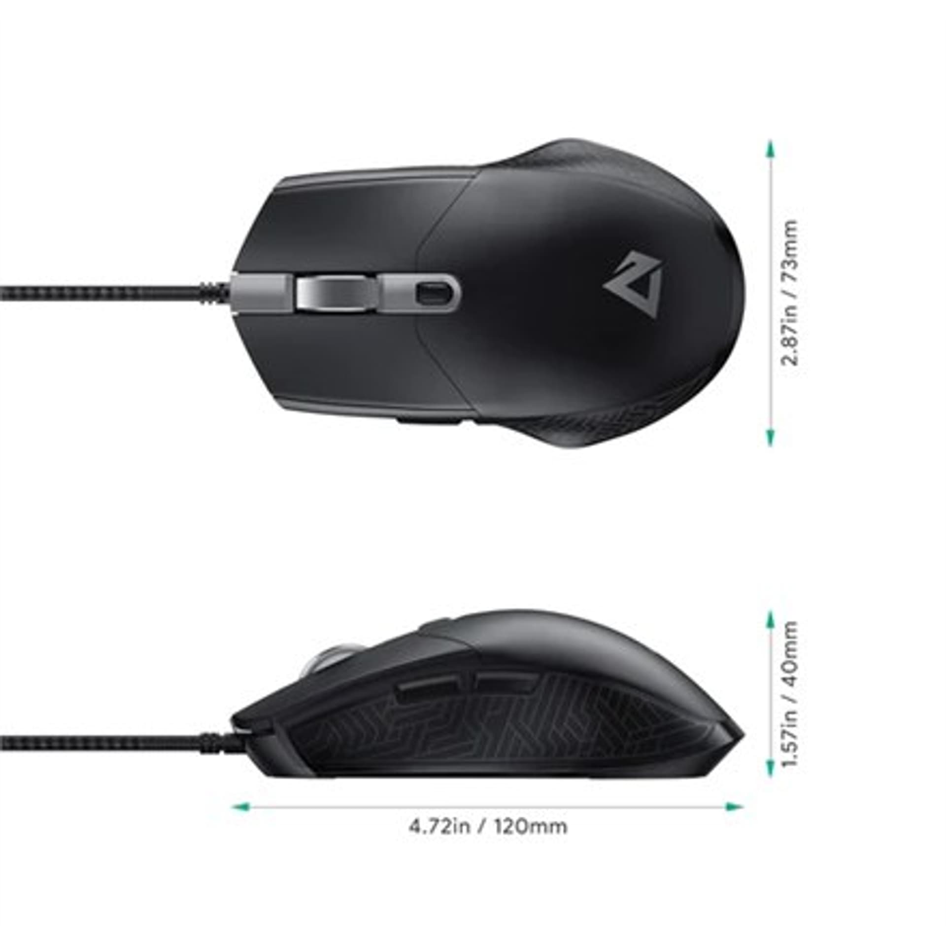 

Aukey Mouse GM-F3 Optical, podświetlenie LED RGB, czarna, Gaming Mouse, przewodowa