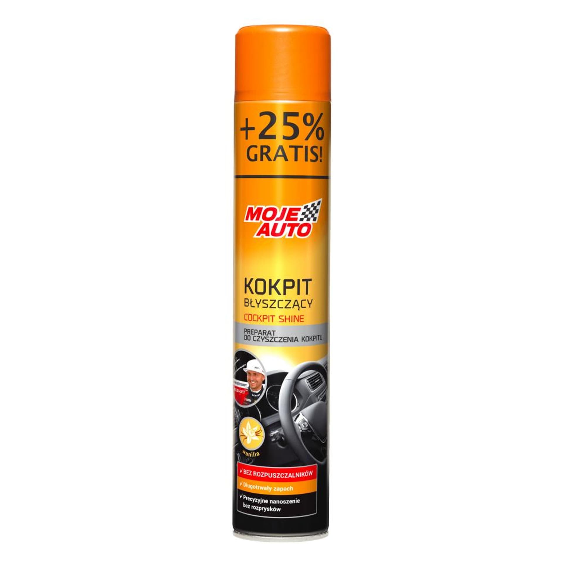 

Preparat Kokpit błyszczący Moje Auto 750ml (Wanilia)