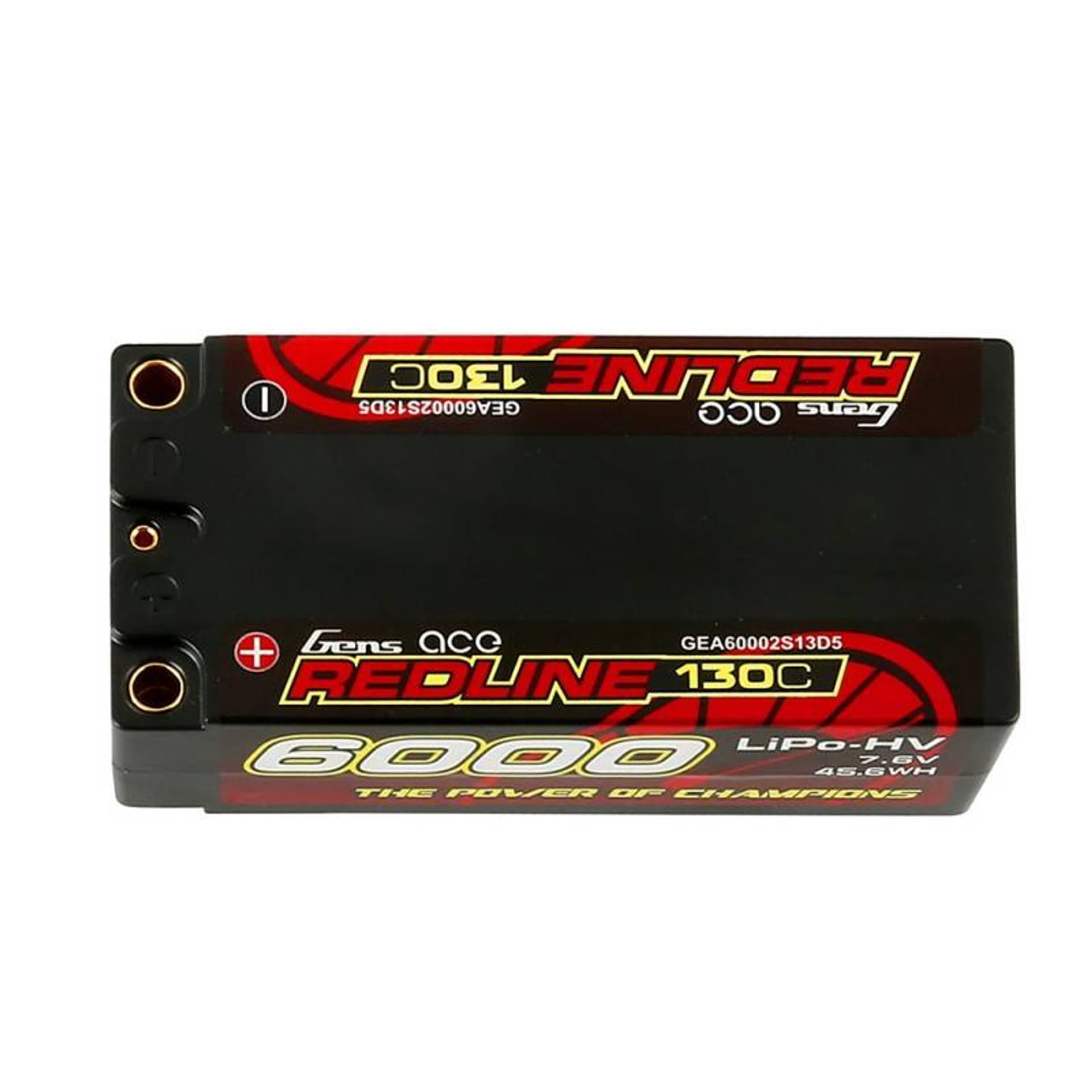 

6000mAh 7.6V 130C "Redline" HV Shorty Gens Ace