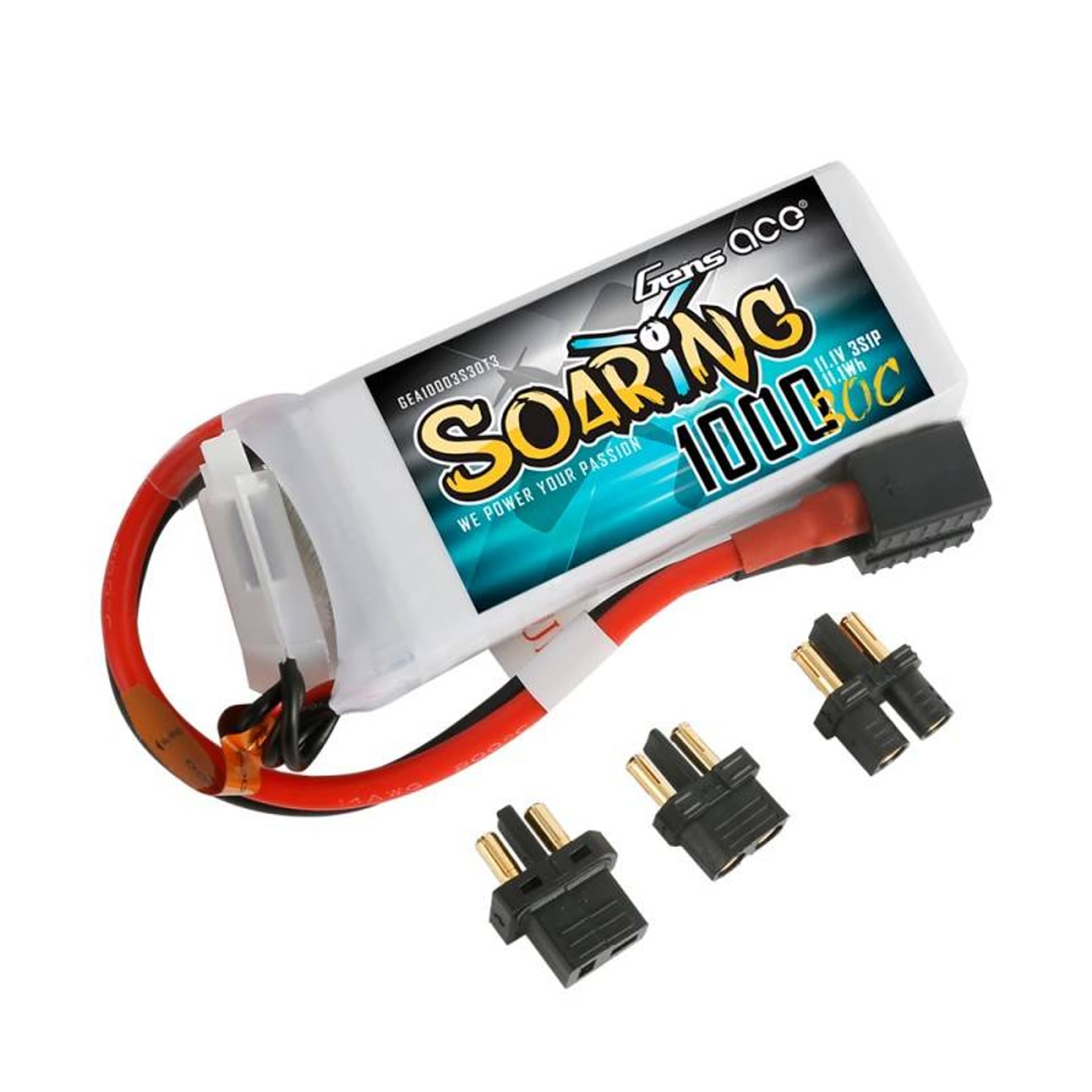 

1000mAh 11.1V 30C SOARING Gens Ace EC3/XT60/T-dean