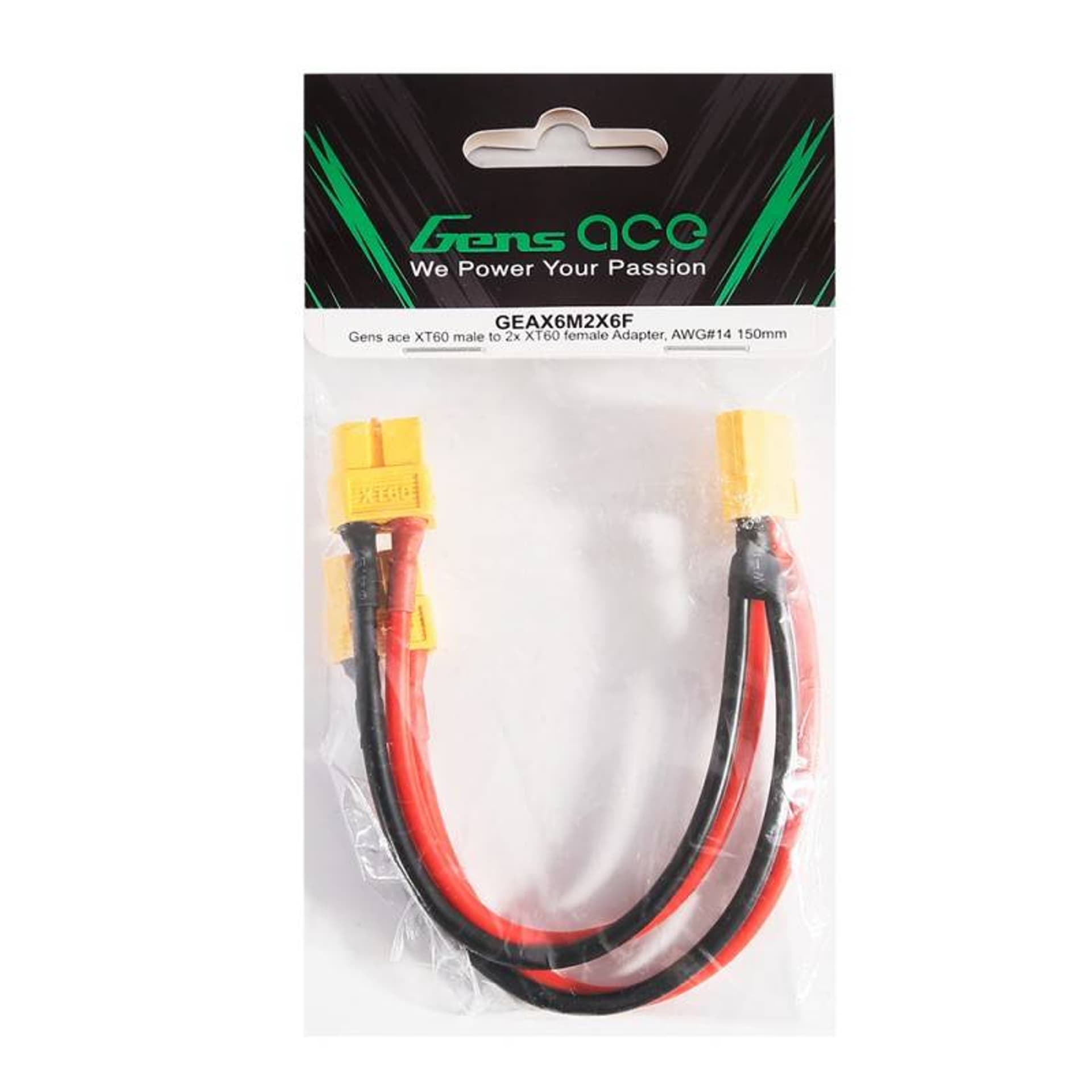 

Adapter Gens ace XT60 male to 2x XT60 female