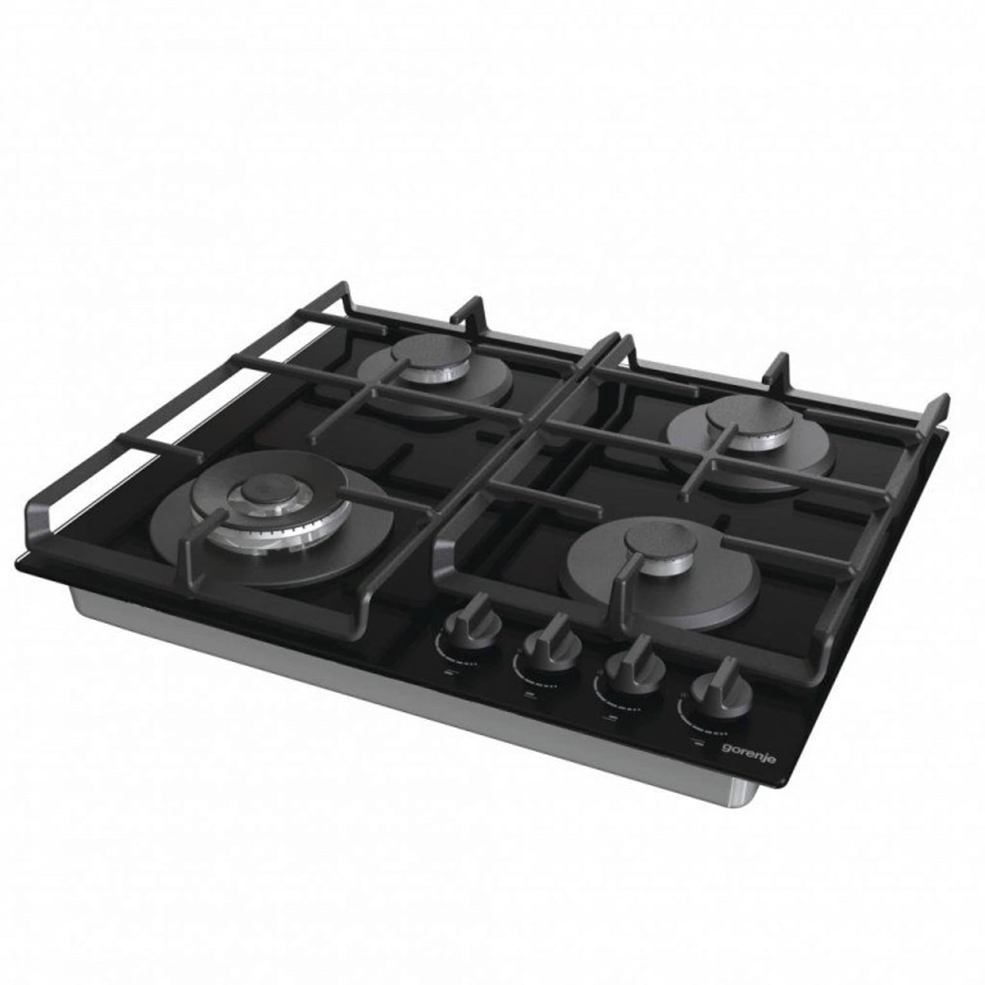 

Gorenje Hob GTW641EB Gas on glass, Number of burners/cooking zones 4, Mechanical, Black