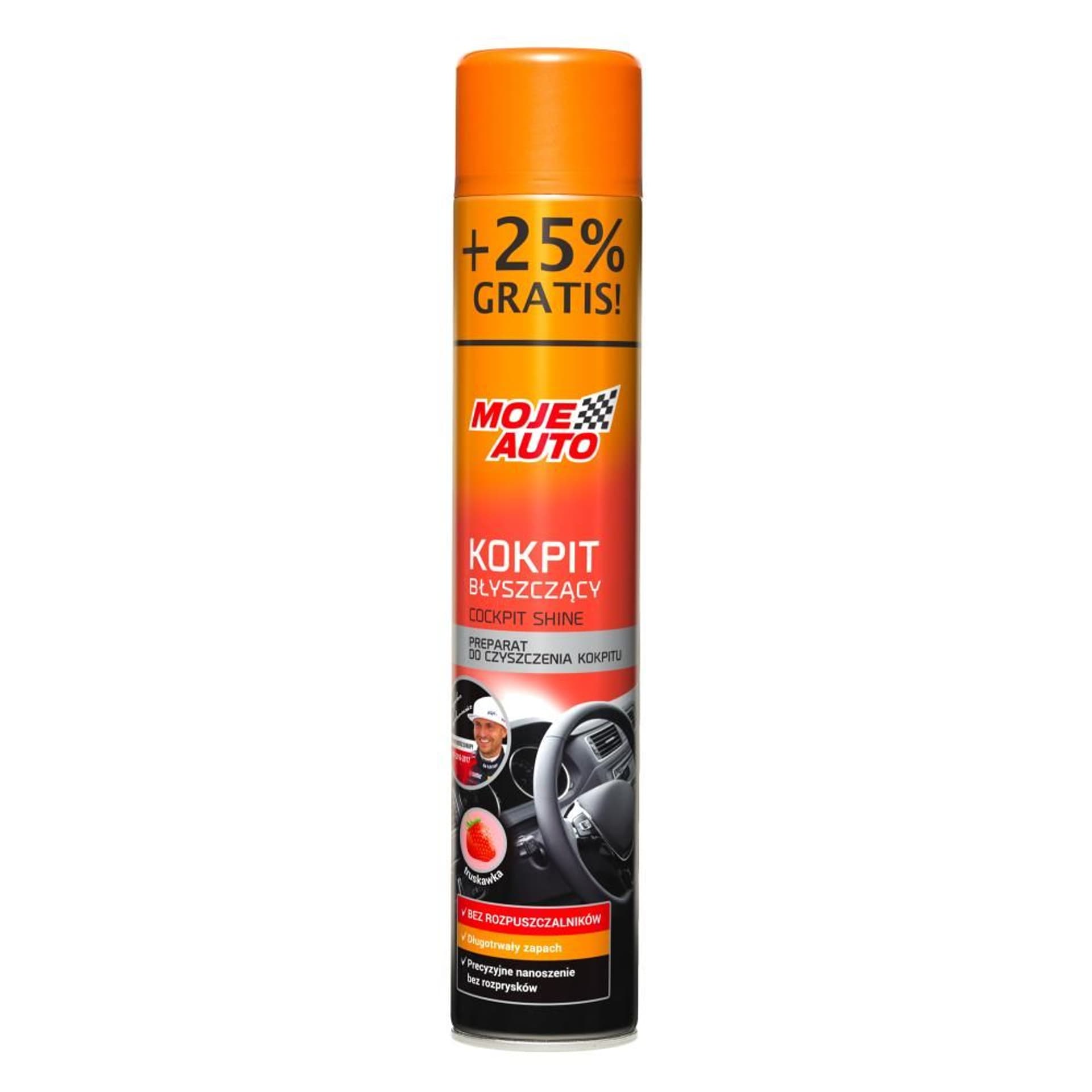 

Preparat Kokpit błyszczący Moje Auto 750ml (Truskawka)