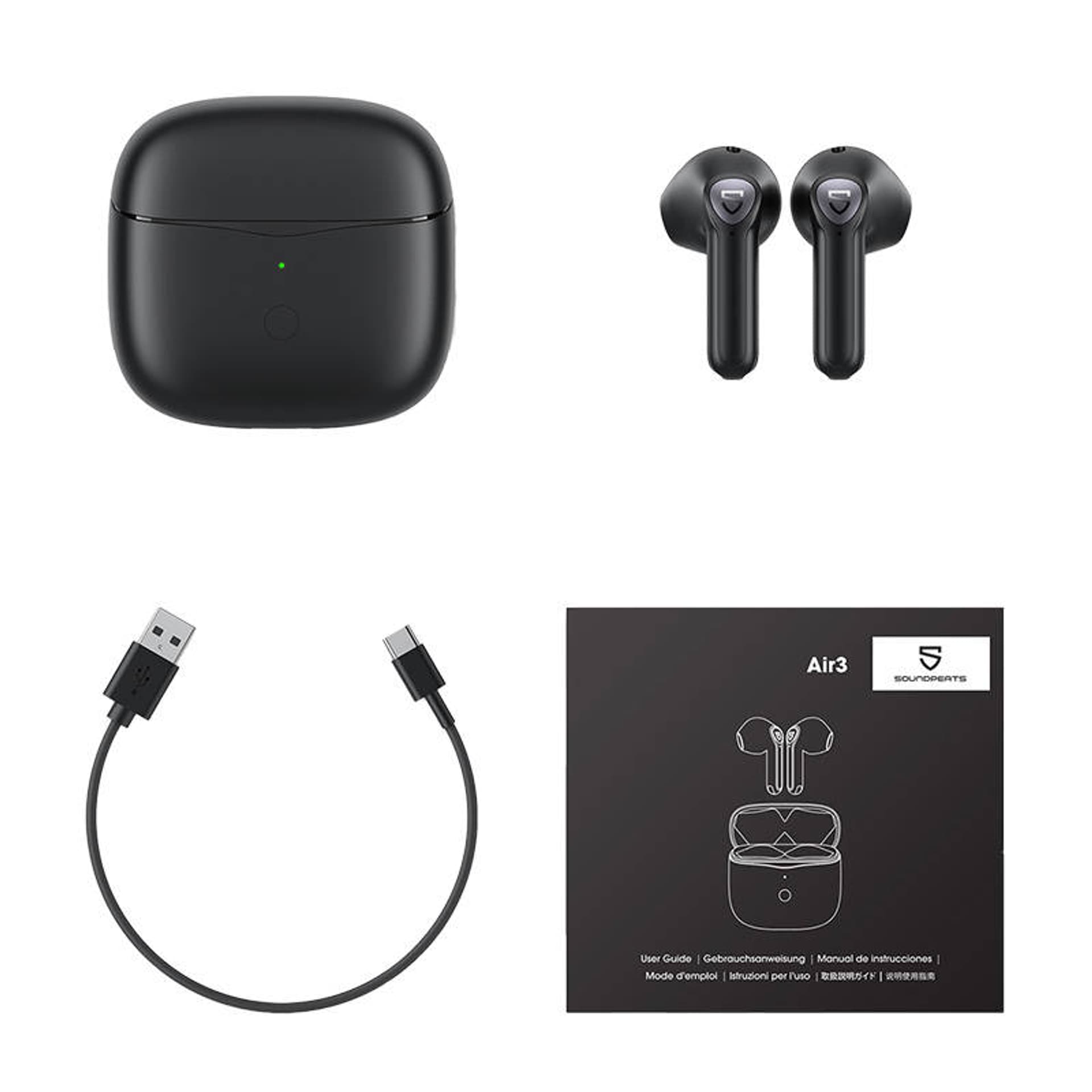 

Słuchawki Soundpeats Air 3 (czarne)