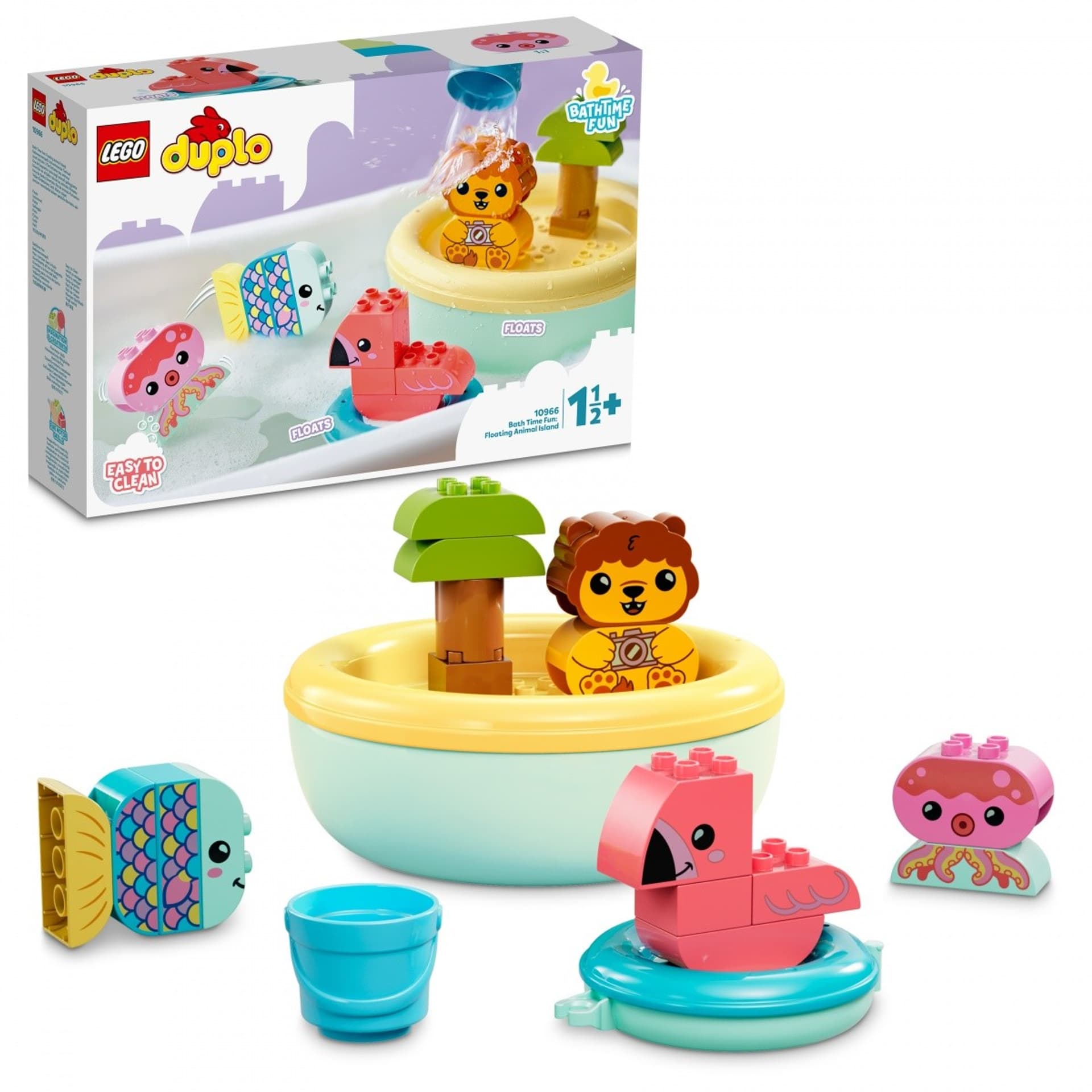 

Klocki DUPLO 10966 Zabawa w kąpieli: pływająca wyspa ze zwierzątkami