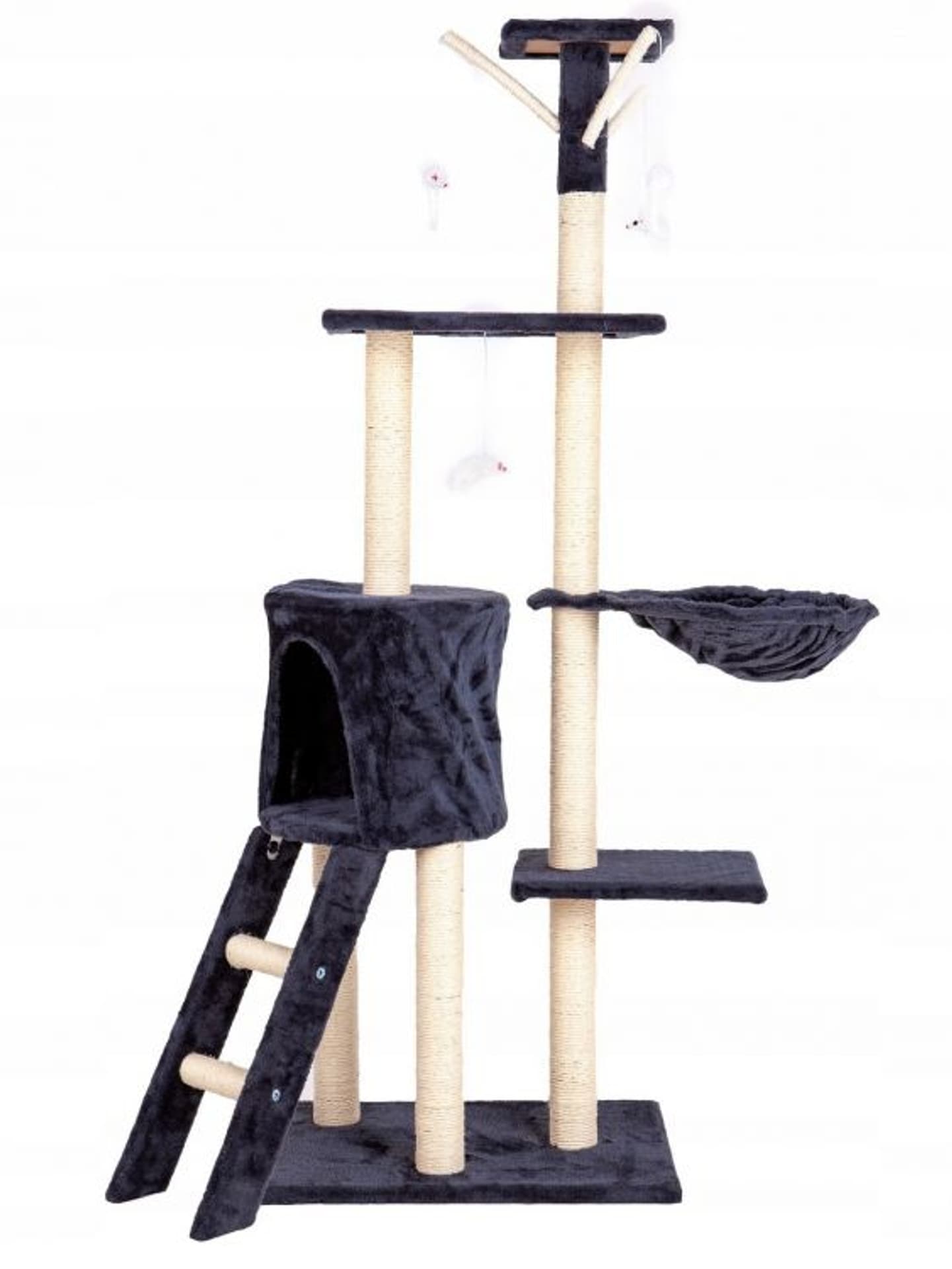 

Drapak dla kota domek drzewo legowisko 138cm xl Szary