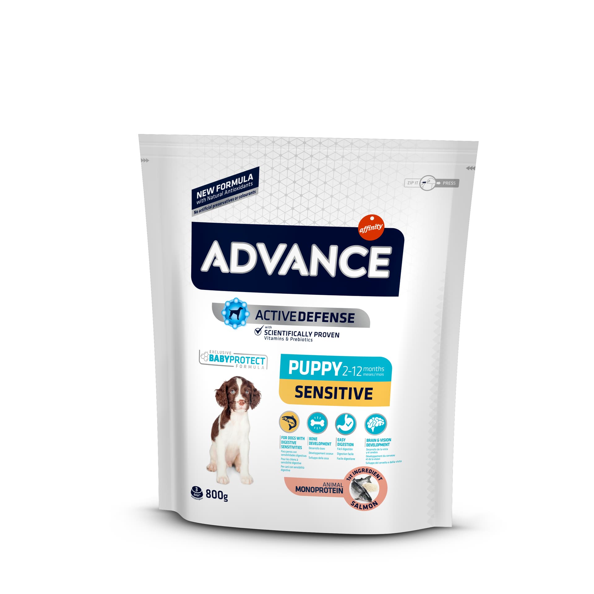 

ADVANCE Puppy Sensitive - sucha karma dla szczeniąt z wrażliwością pokarmową 800g [500933]