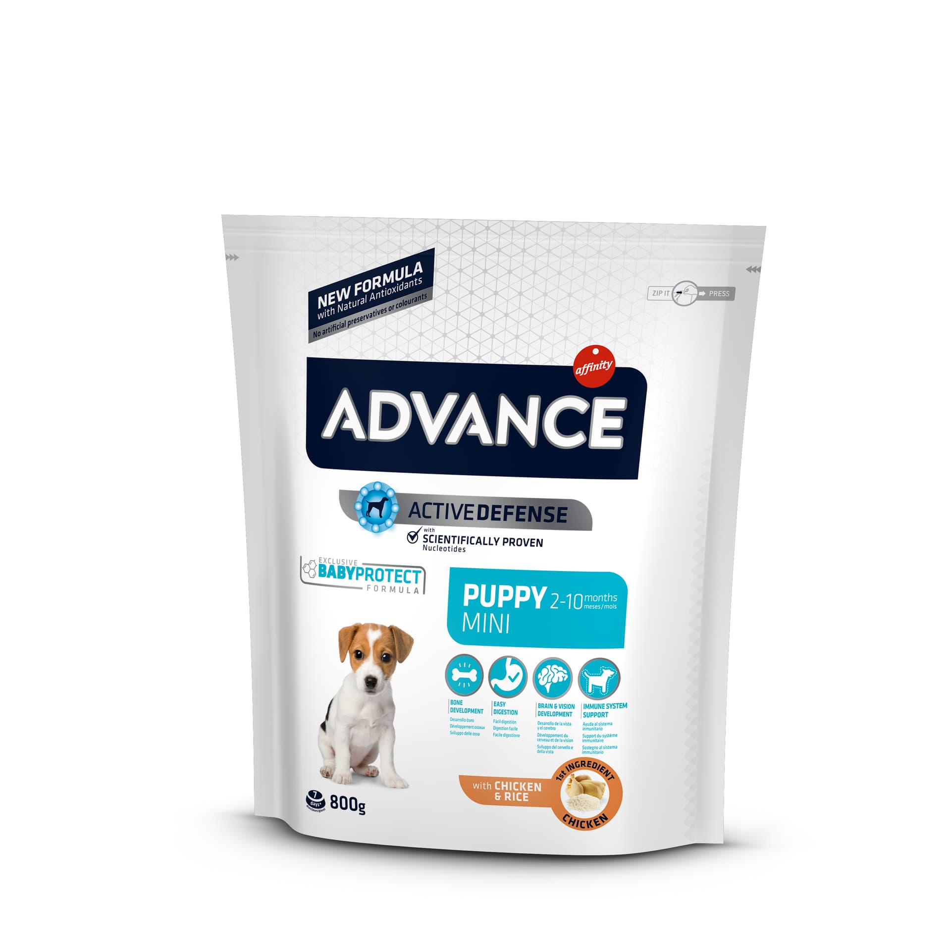 

ADVANCE Puppy Protect Mini - sucha karma dla szczeniąt ras małych 800g [501110]