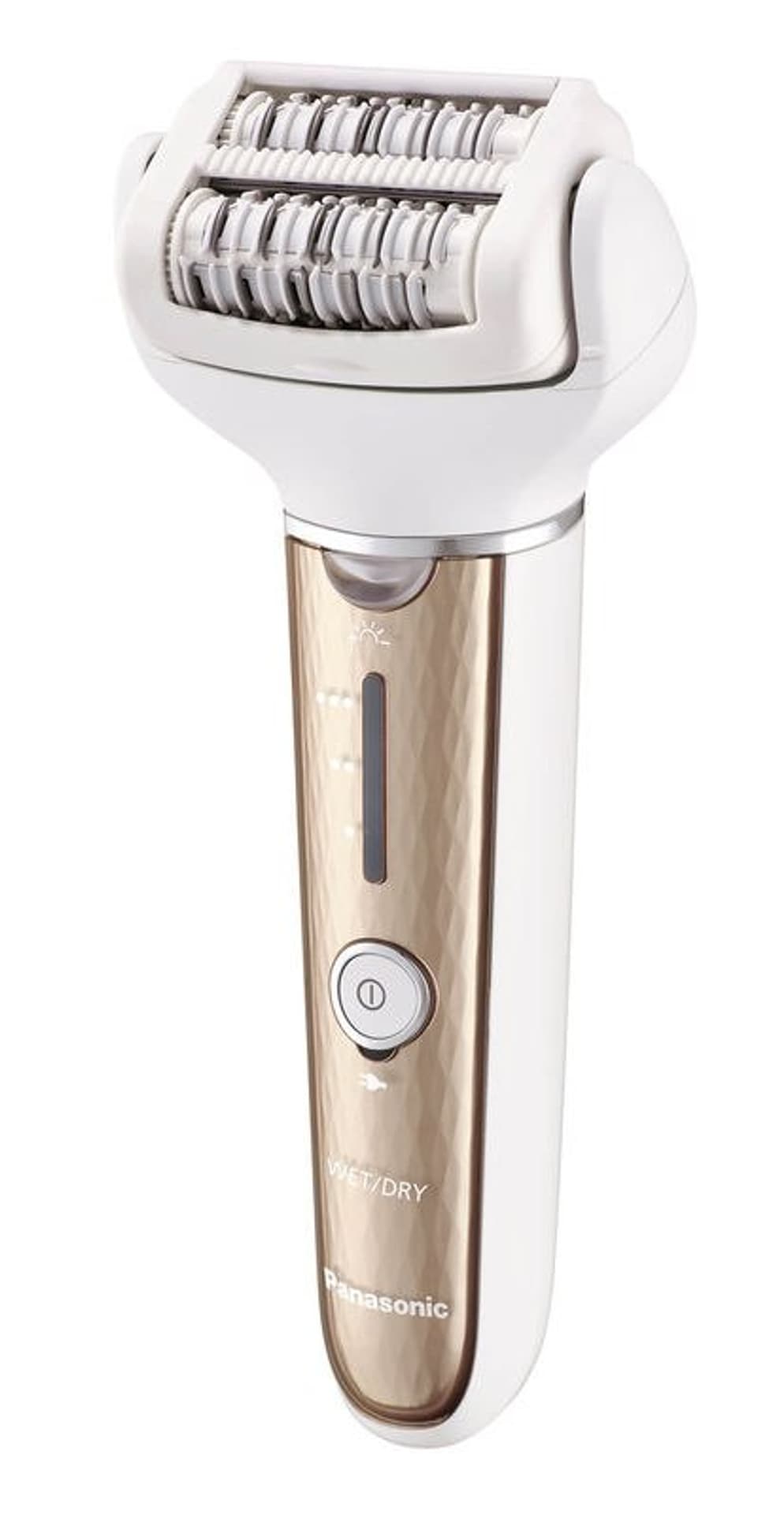 

Panasonic Epilator ES-EL3A-N503 ilość prędkości 3, ilość poziomów intensywności 3, czas pracy 30 min, Biały/Złoty