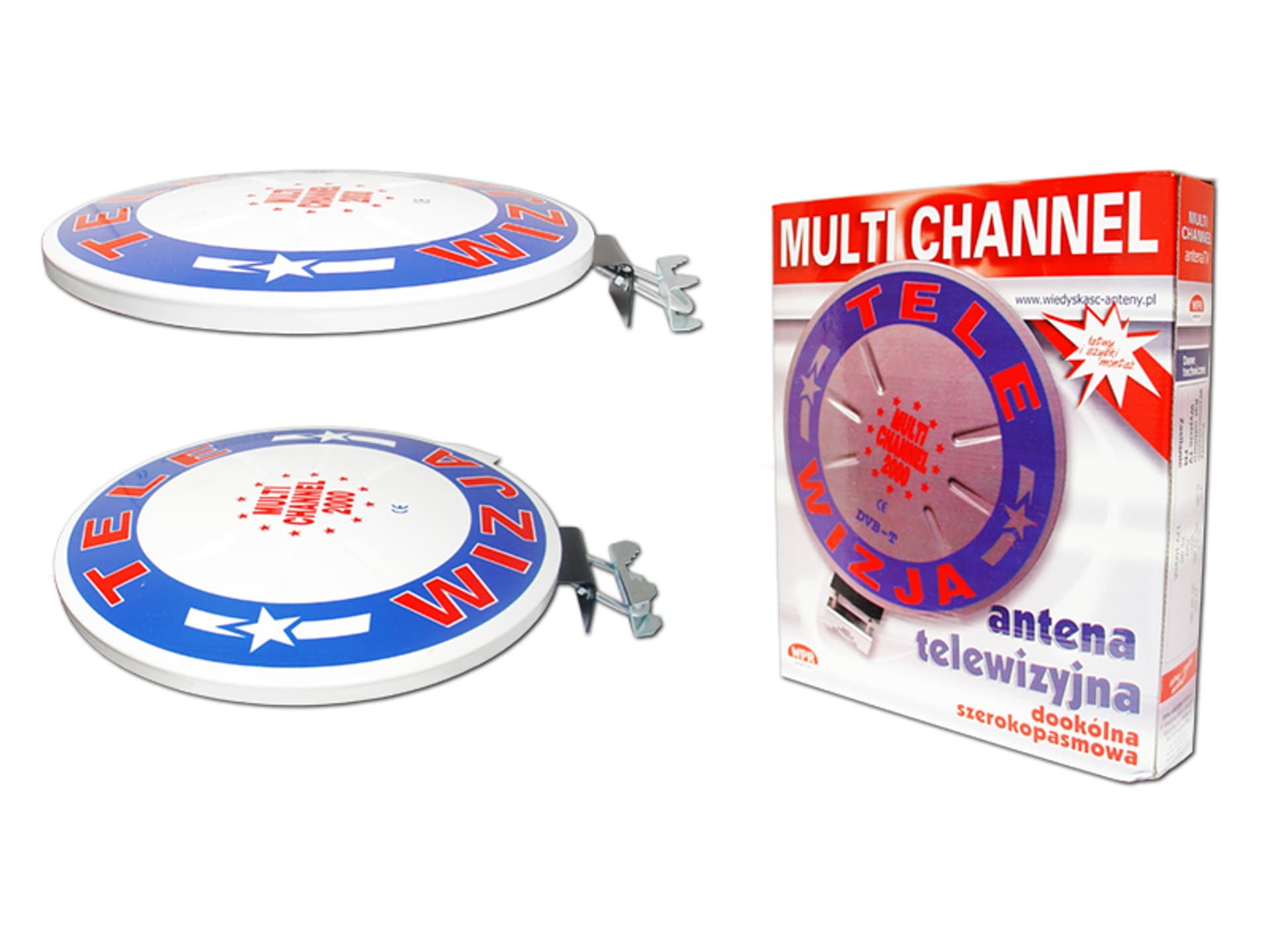 

1 szt. Antena DVB-T Multi Chanel TELE-WIZJA.