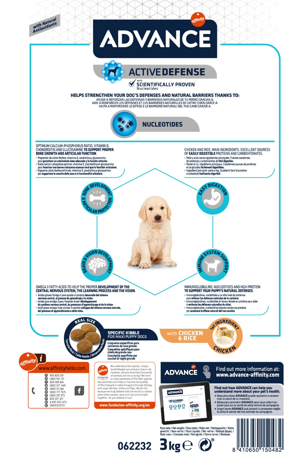 

ADVANCE Puppy Protect Maxi - sucha karma dla szczeniąt ras dużych 3kg [513319]