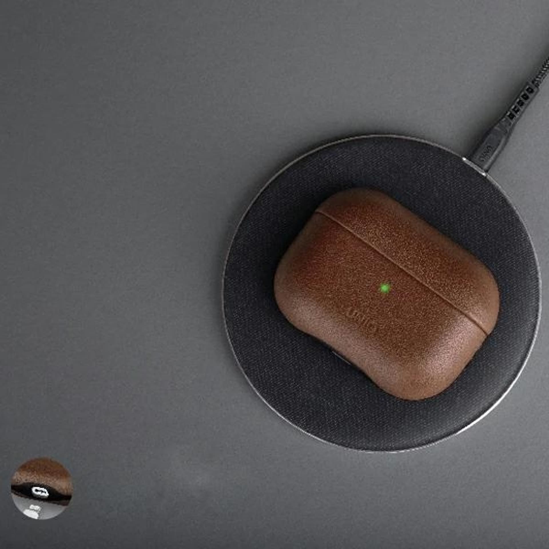 

UNIQ etui Terra AirPods Pro Genuine Leather brązowy/brown
