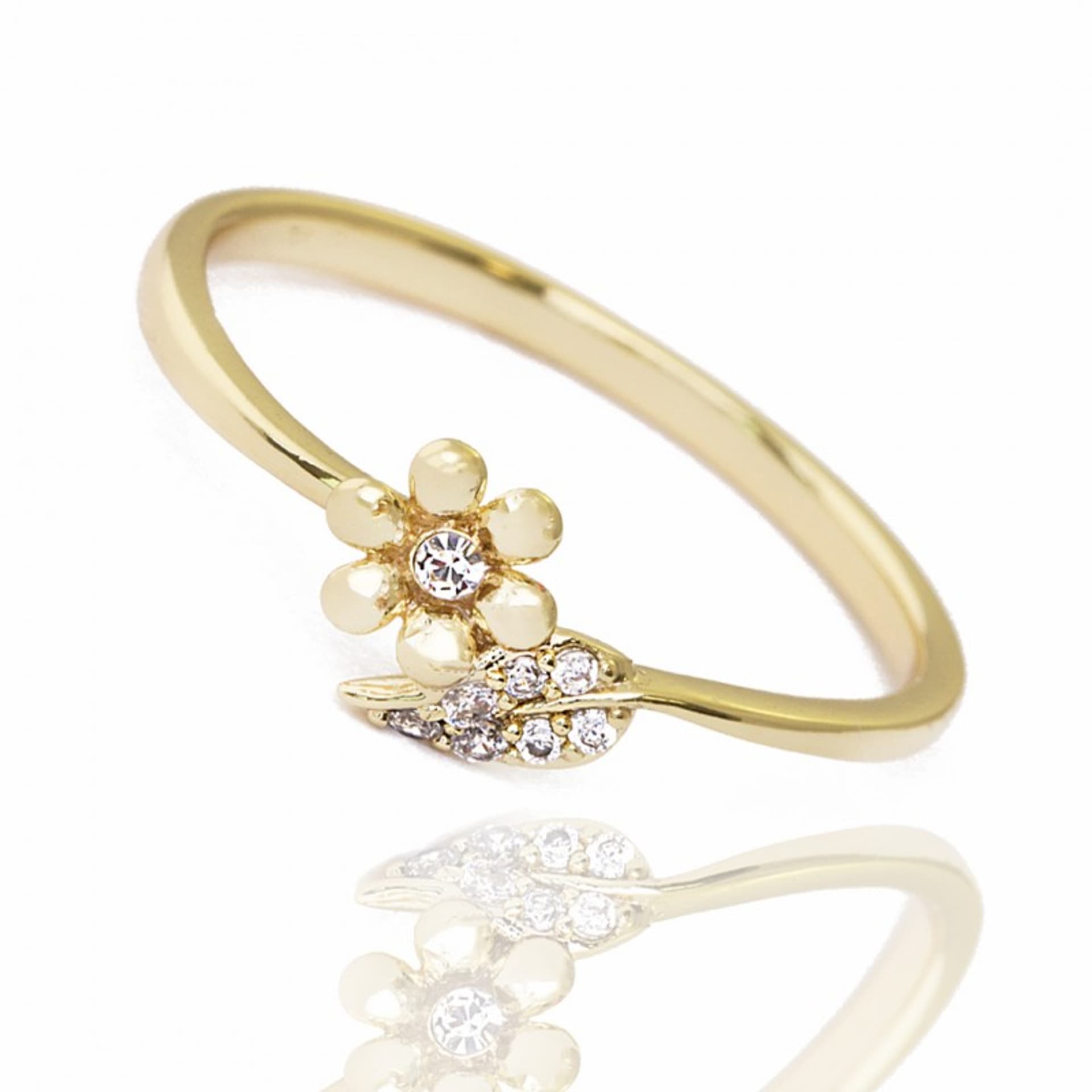 

Pierścionek stal szlachetna platerowana 14k złotem PST803, Rozmiar pierścionków: US8 EU17