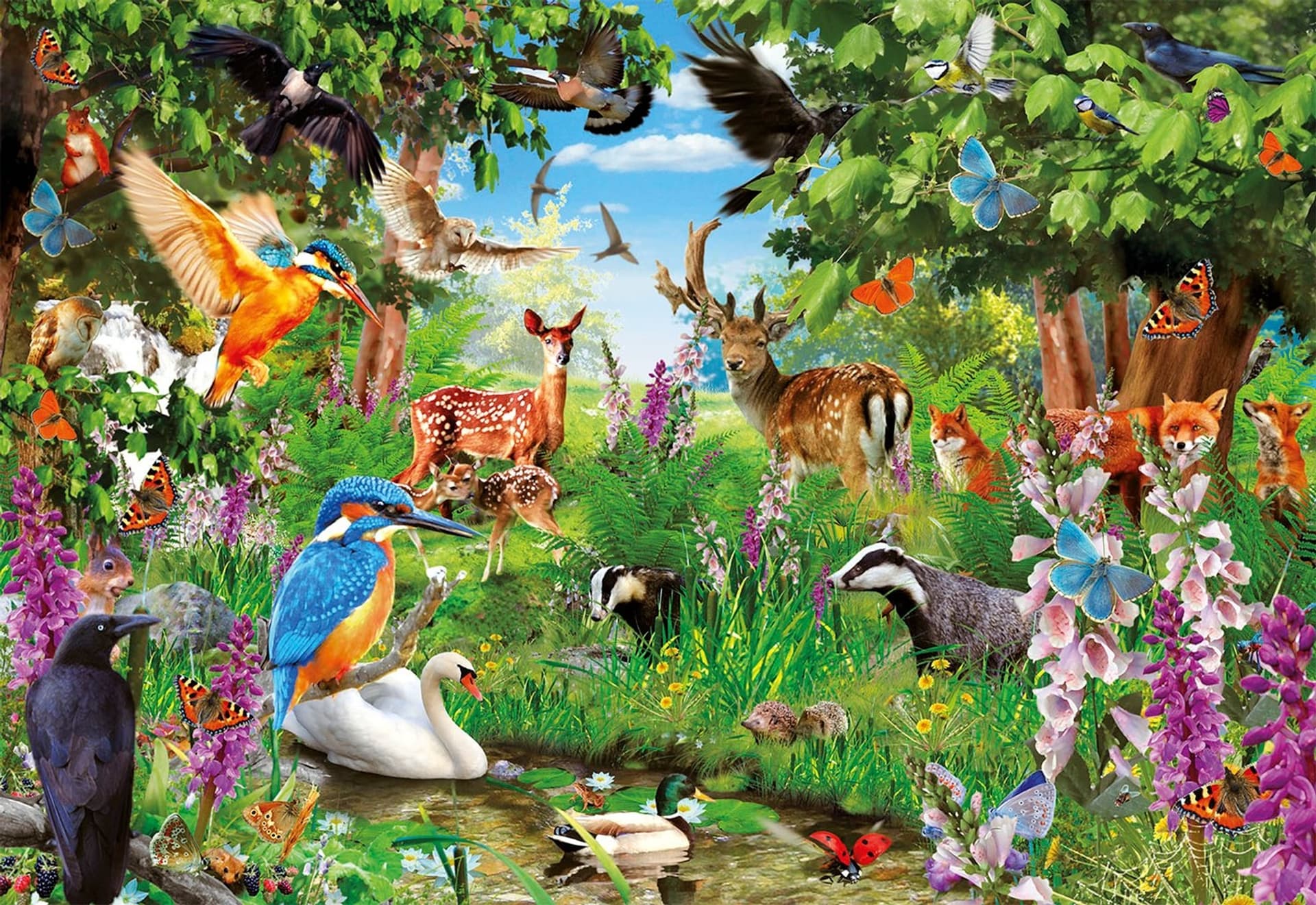 

Puzzle 2000 elementów Fantastyczny Las