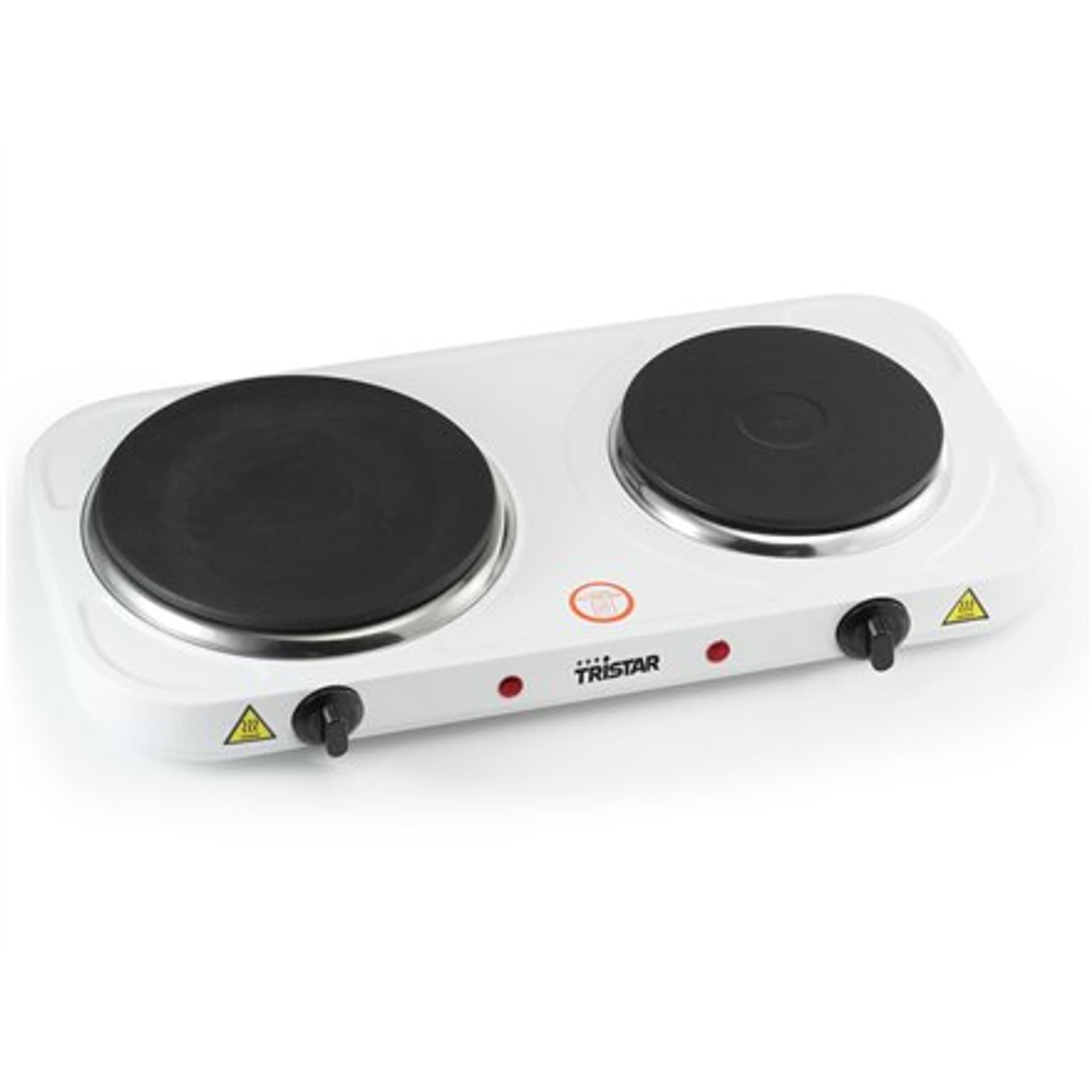 

Tristar Free standing table hob KP-6245 Number of burners/cooking zones 2, Rotary, White, Hot plate, Electric