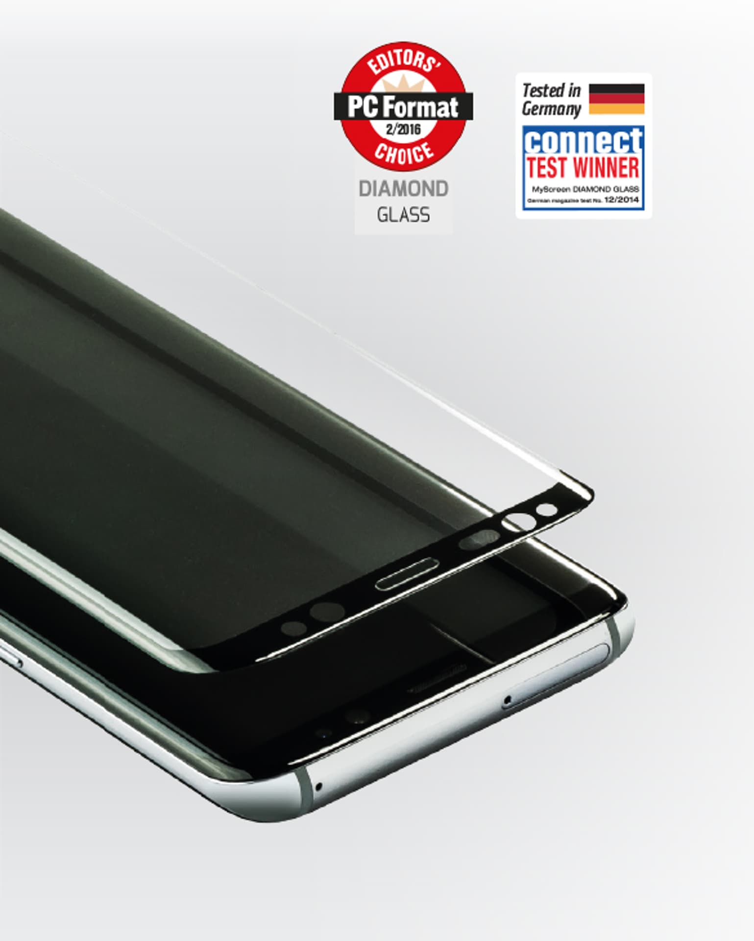 

MS Diamond Glass Edge 3D iPhone 6 Plus czarny/black szkło hartowane