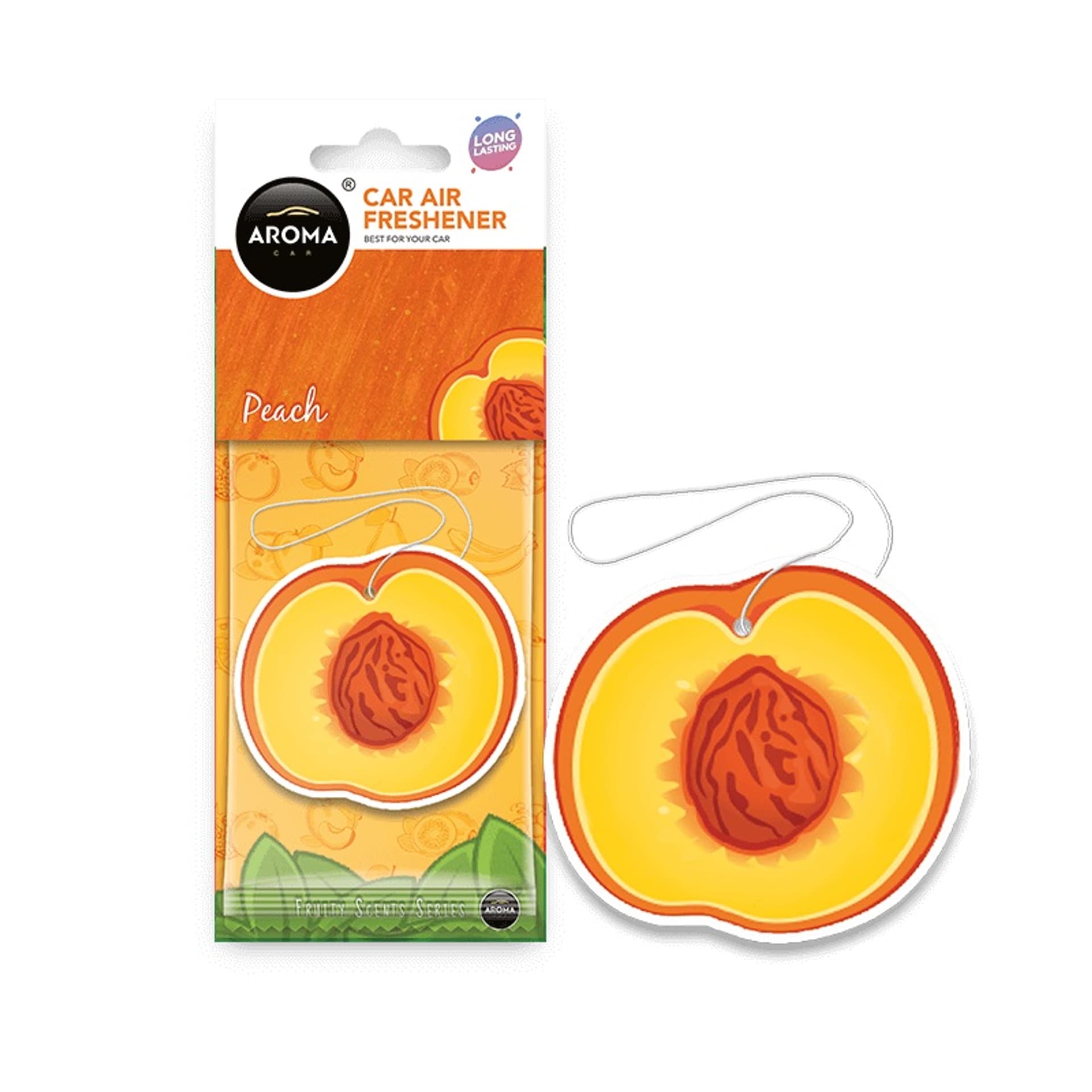

Odświeżacz powietrza aroma car hanging fruits peach