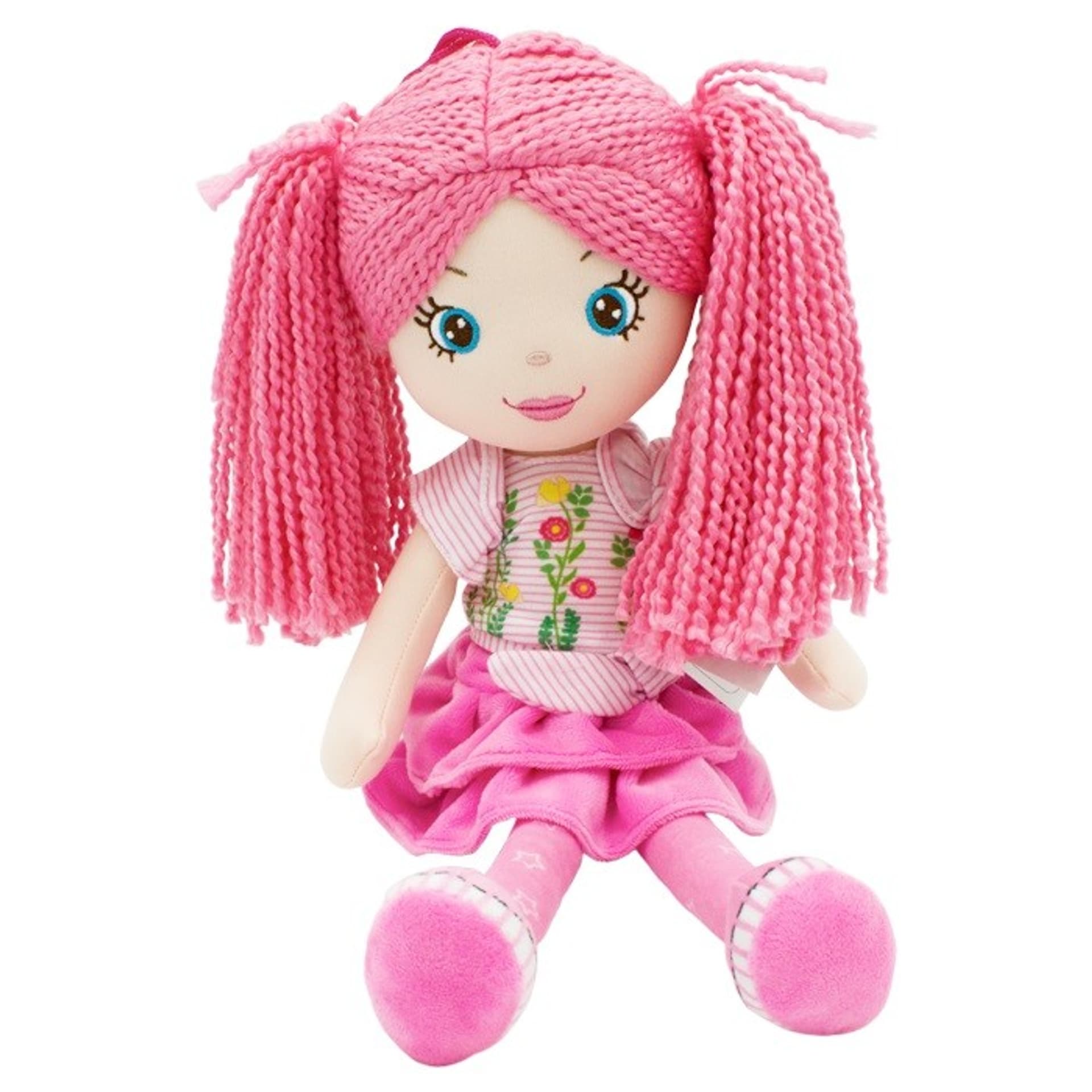 

Lalka Małgosia różowa dwa kucyki 35 cm
