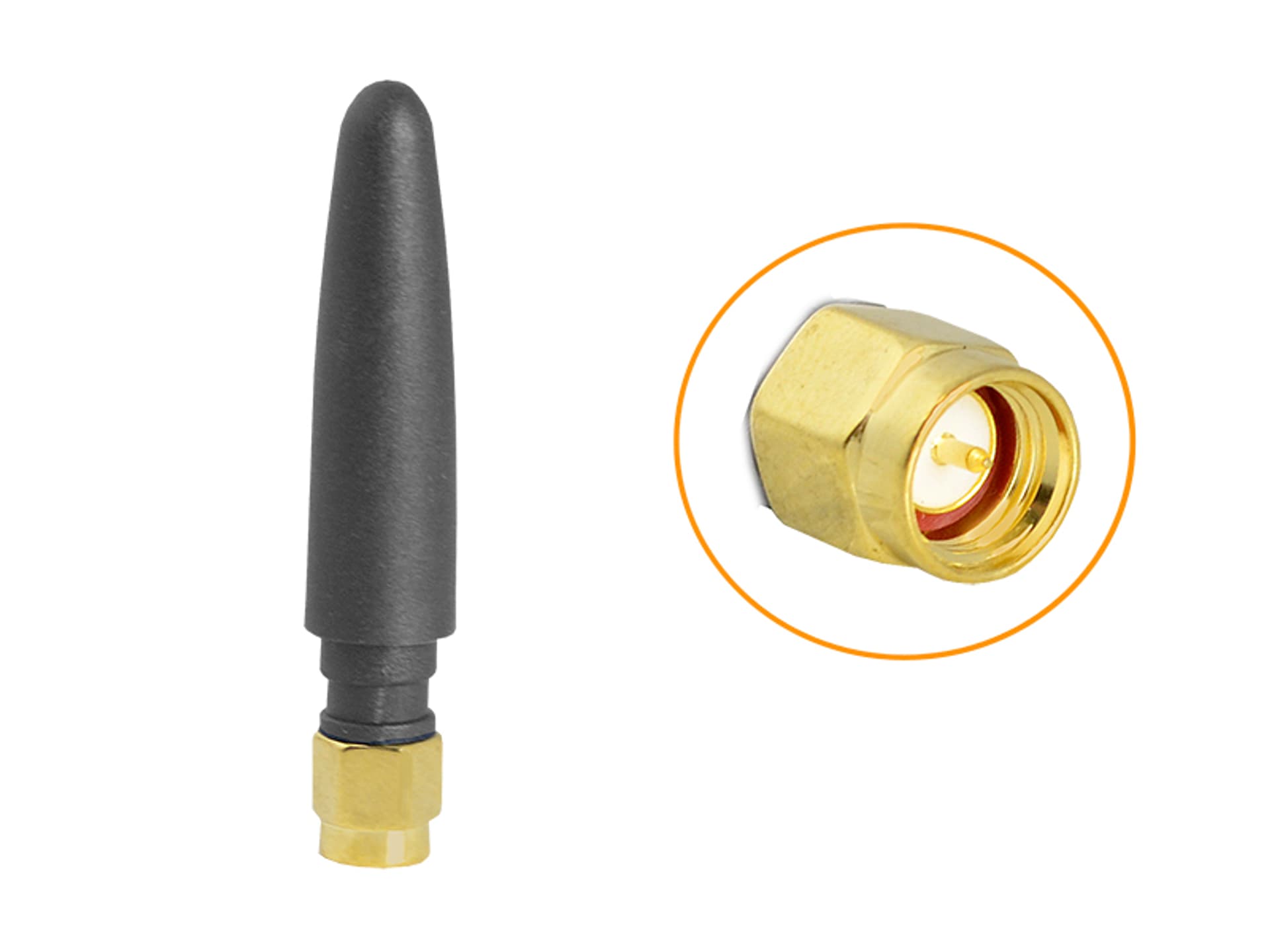 

1 szt. Antena WIFI 2.4GHz 3dbi SMA 52mm.
