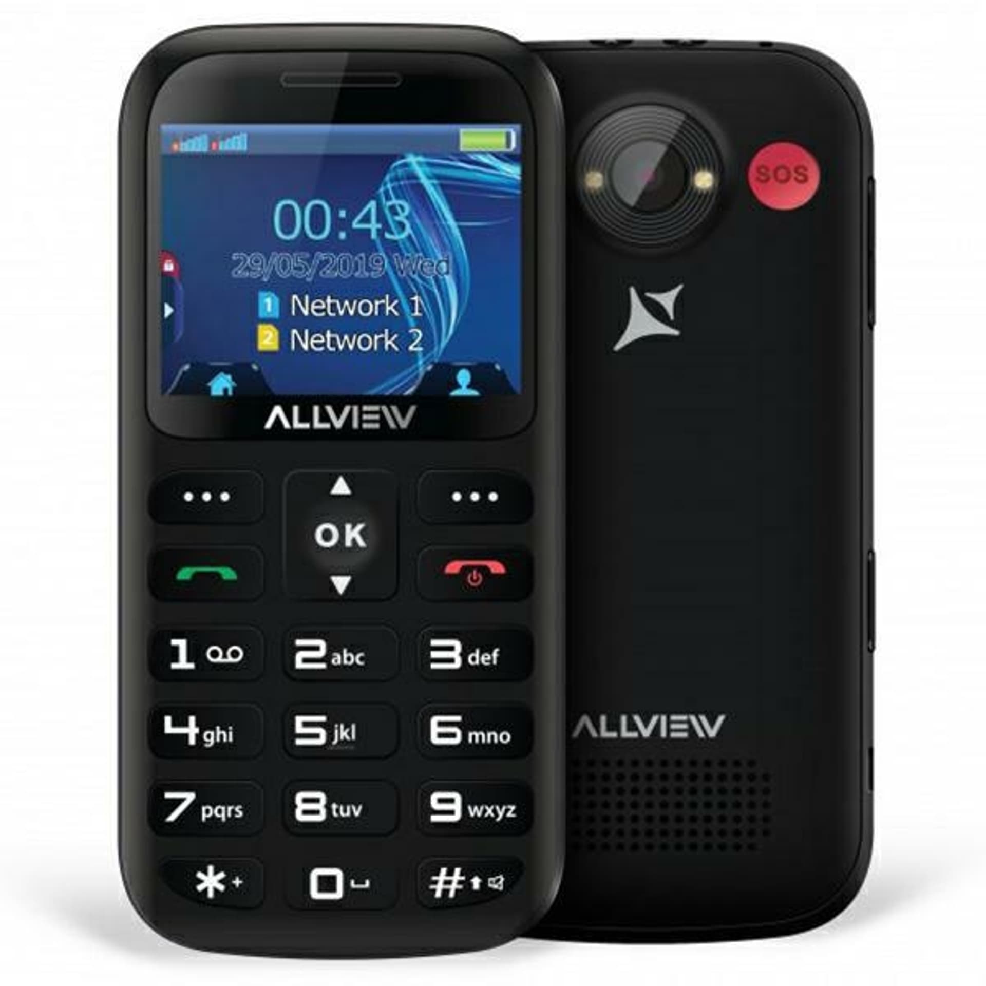

Allview Telefon D2 Senior czarny/black