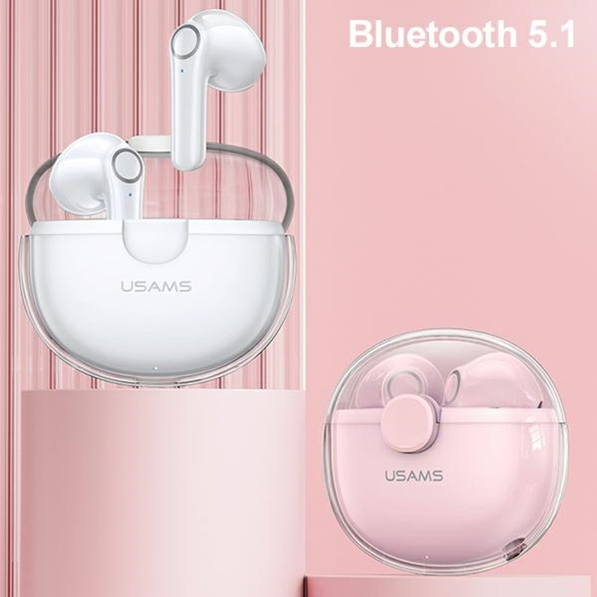 

USAMS Słuchawki Bluetooth 5.1 TWS BU series bezprzewodowe zielony/green BHUBU03