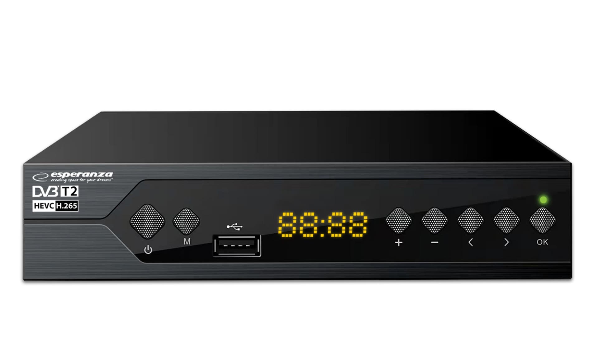 

EV107P Esperanza tuner cyfrowy dvb-t2 h.265/hevc ev107p