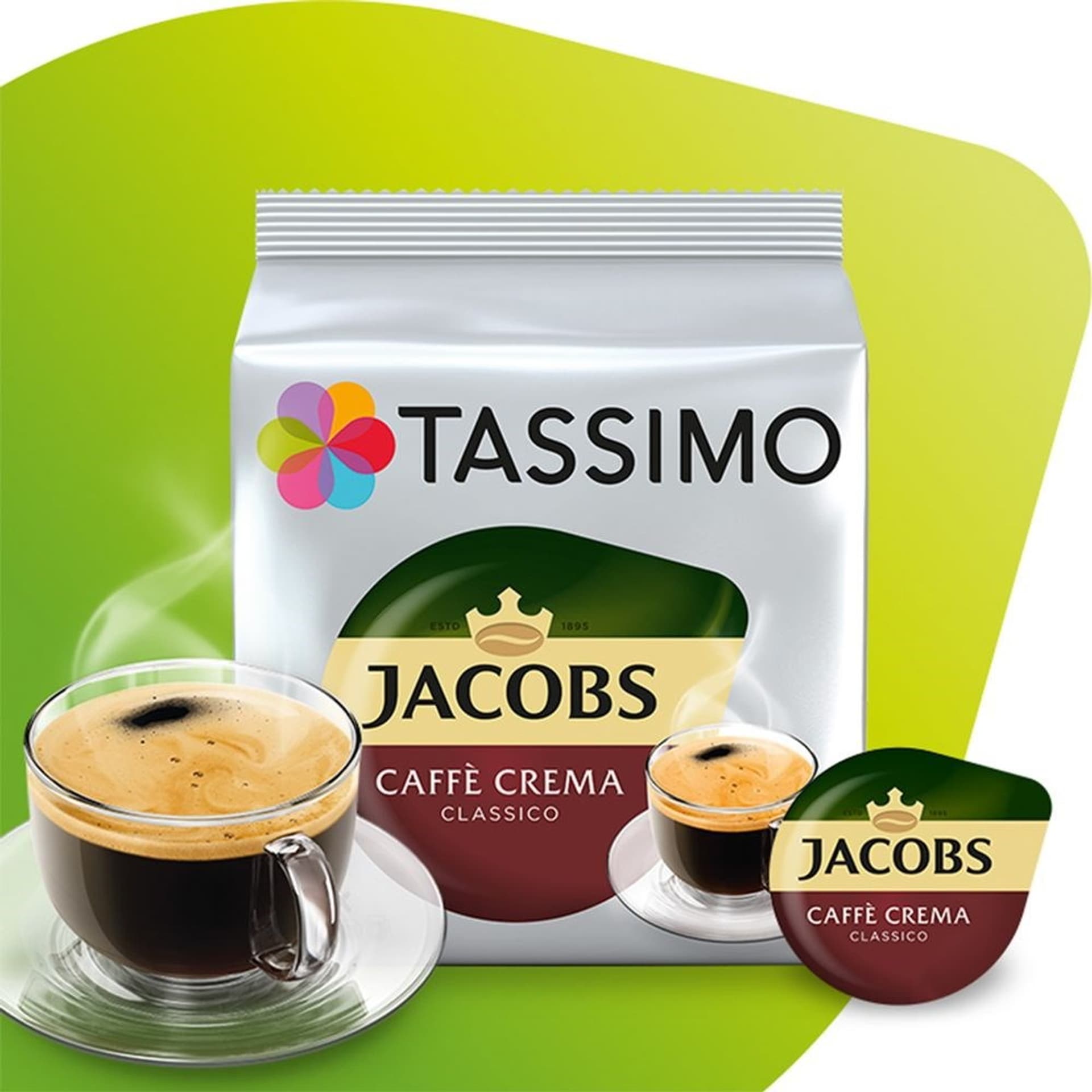 

KAPSUŁKI TASSIMO 16szt JACOBS CAFFE CREMA CLASSICO 112G /5