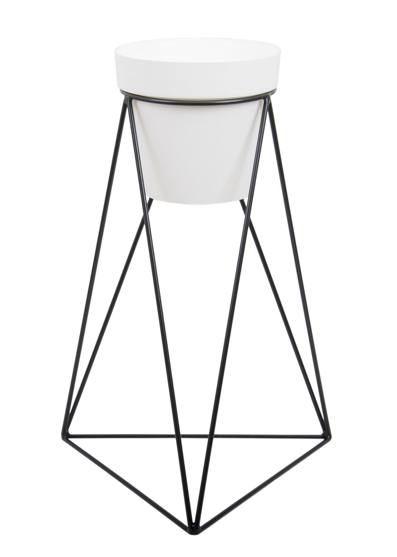 

Nowoczesny kwietnik stojący 60 cm czarny LOFT