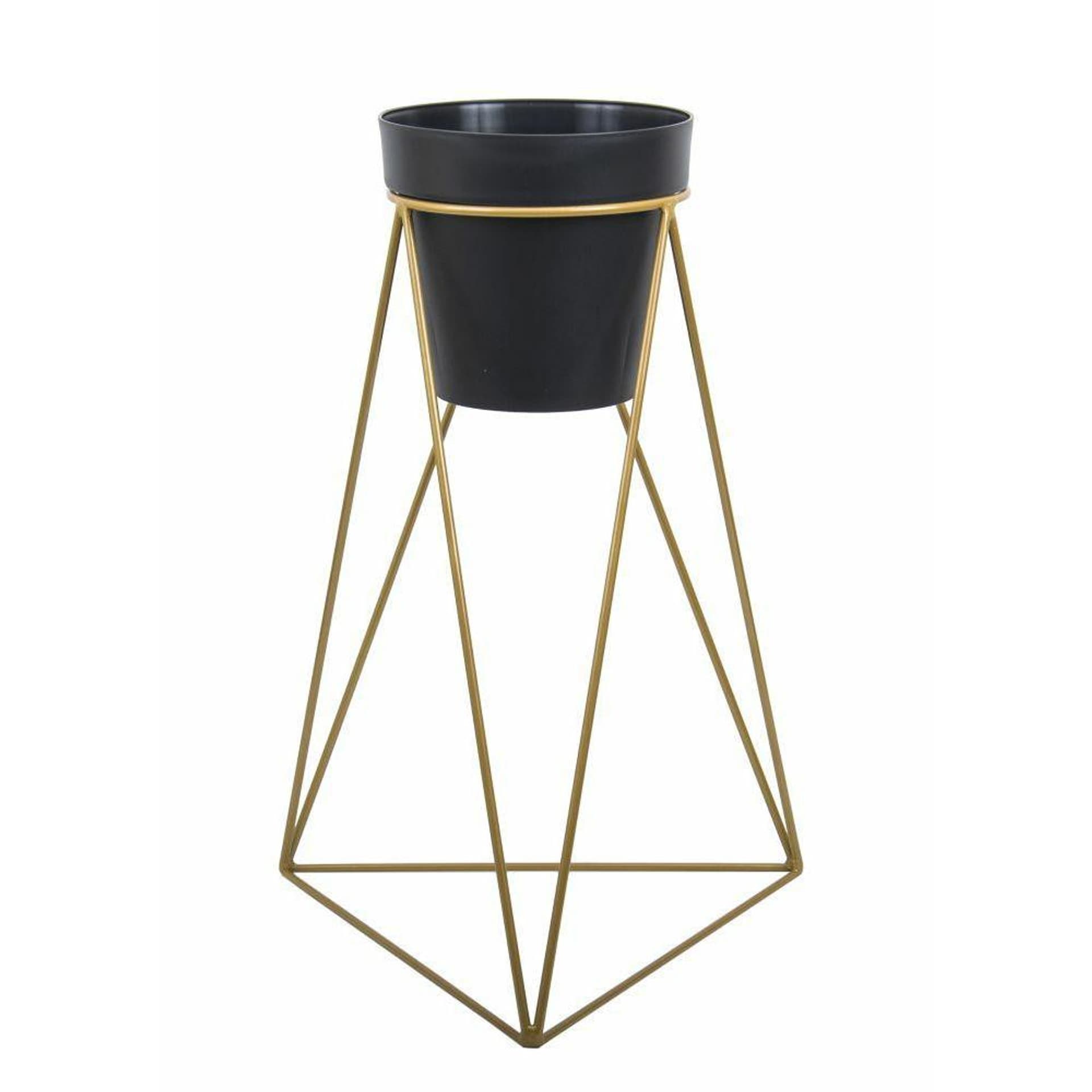 

Nowoczesny kwietnik stojący 60 cm złoty GLAMOUR