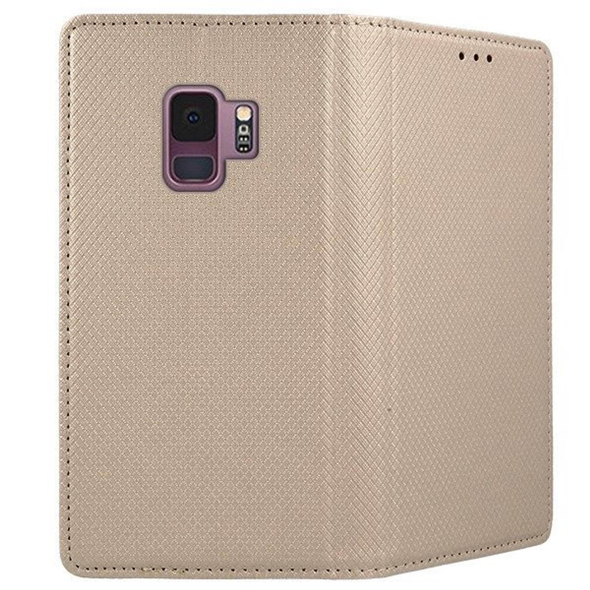 

Etui portfel flip magnet SAMSUNG GALAXY S9+ złoty