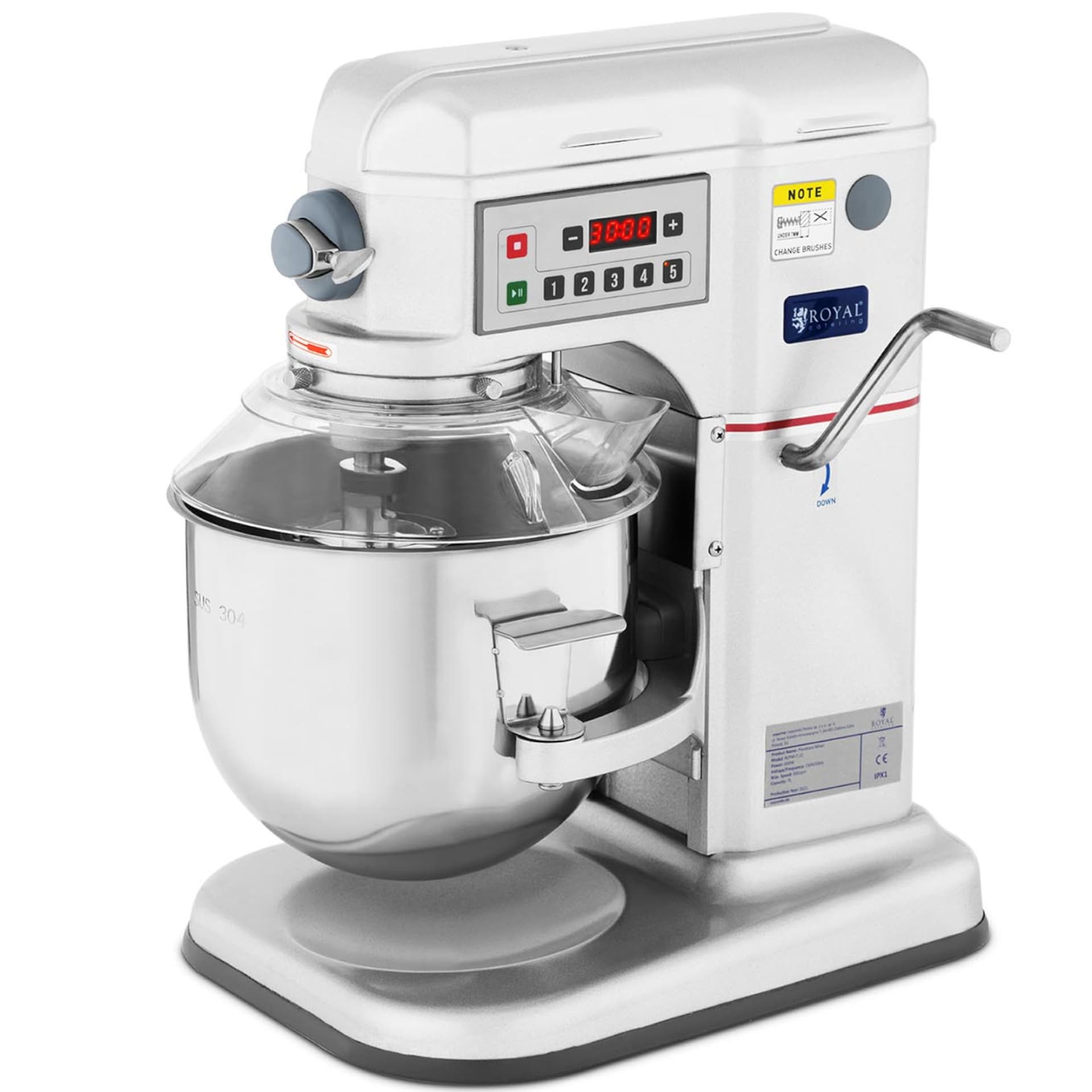 

Mikser robot planetarny z opuszczaną misą RCPM-7.1D 7 l 230 V 650 W
