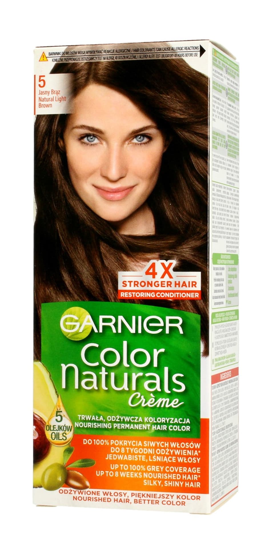 

Garnier Color Naturals Krem koloryzujący nr 5 Jasny Brąz 1op