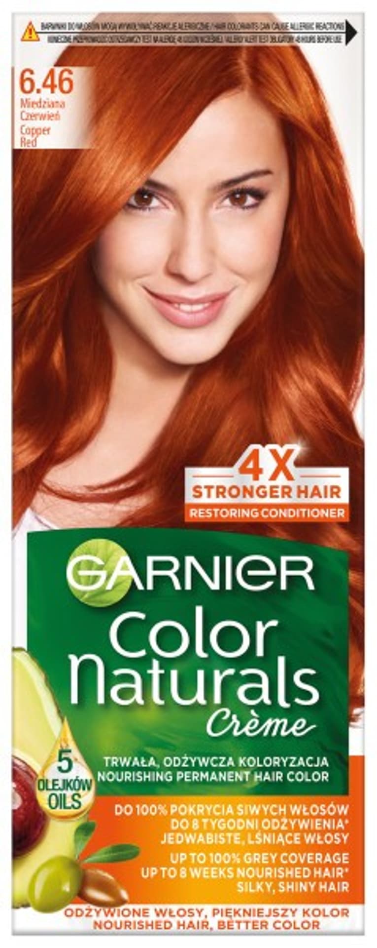 

Garnier Color Naturals Krem koloryzujący nr 6.46 Miedziana Czerwień 1op