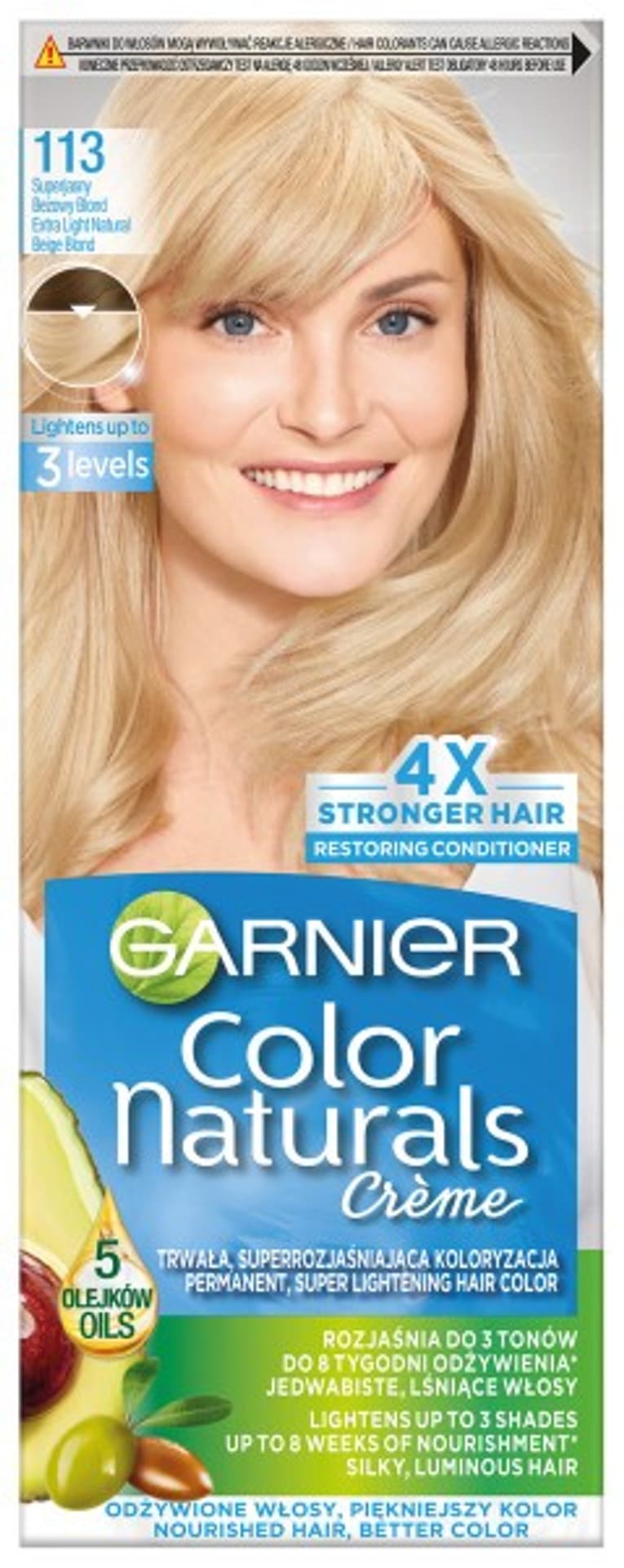 

Garnier Color Naturals Krem koloryzujący nr 113 Superjasny Beżowy Blond 1op