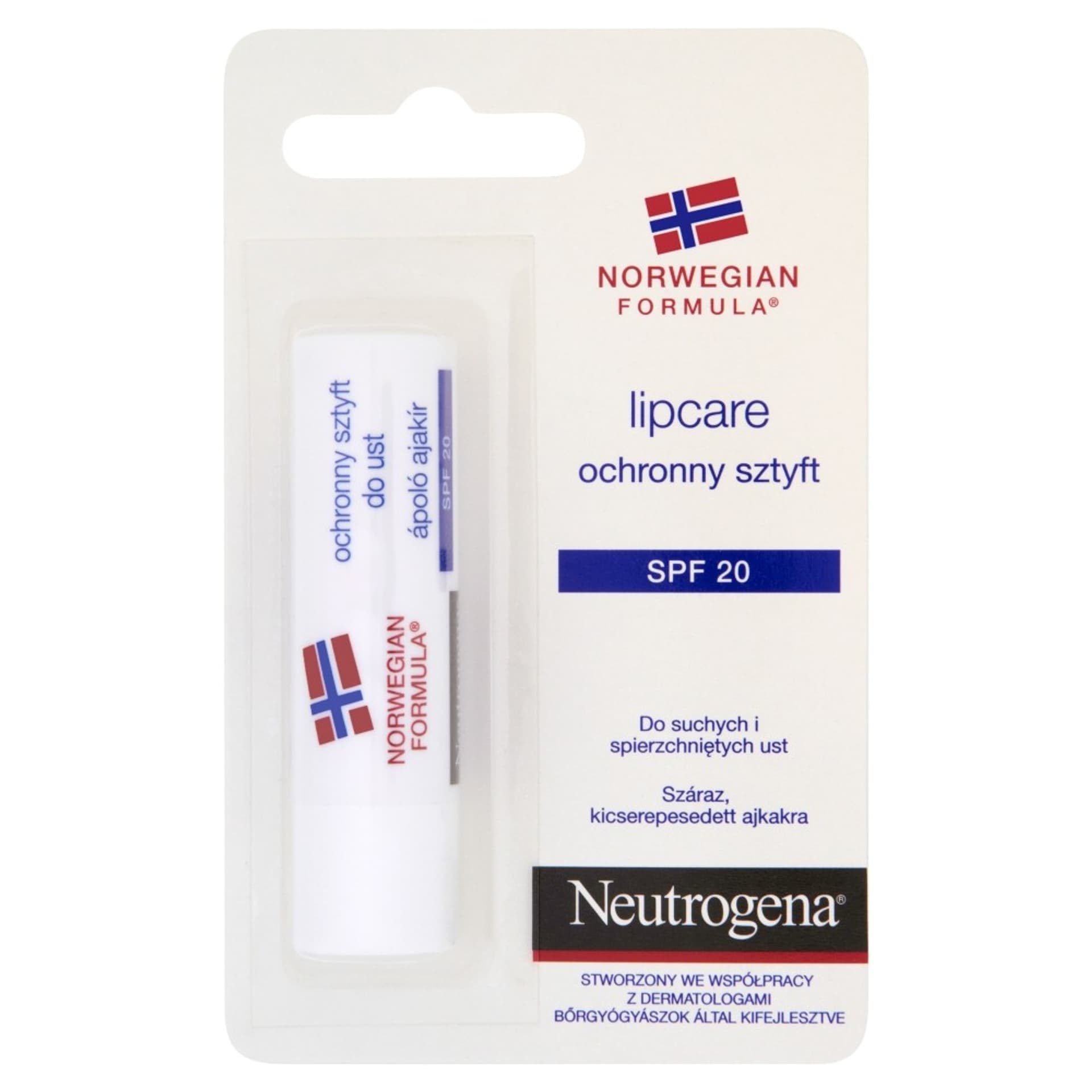 

Neutrogena Formuła Norweska Ochronny sztyft do ust SPF 20 4.80g