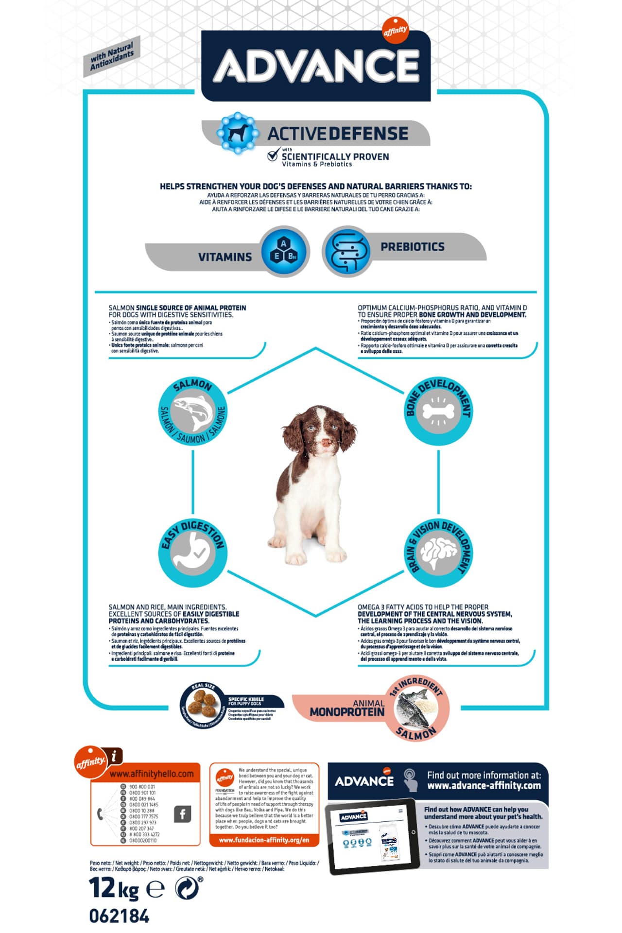 

ADVANCE Puppy Sensitive - sucha karma dla szczeniąt z wrażliwością pokarmową 12kg [920179]