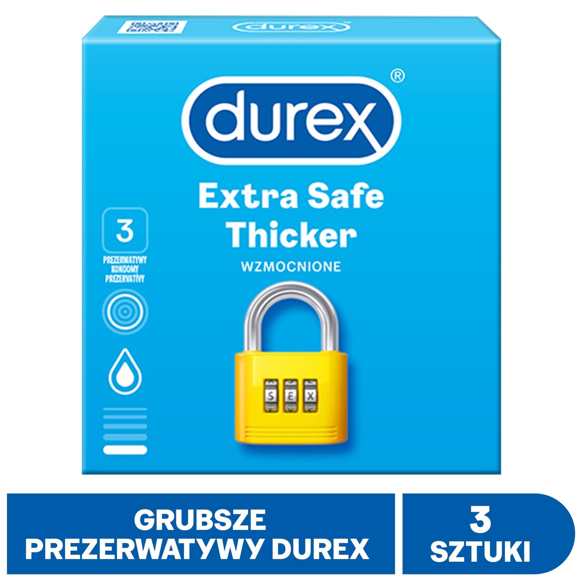 

Durex Prezerwatywy Extra Safe 3 szt