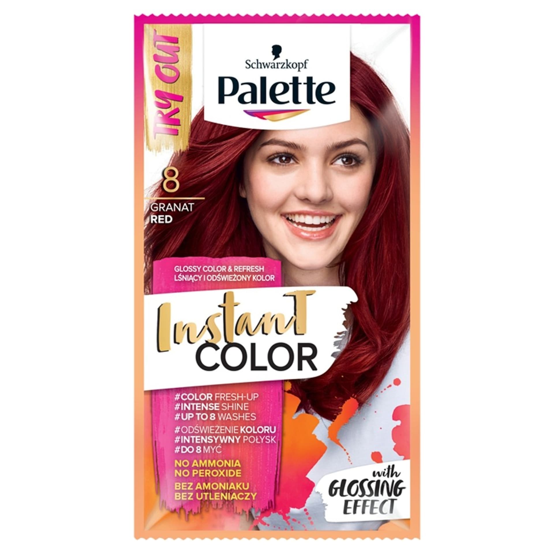 

Palette Instant Color Szamponetka koloryzująca Czerwień Granatu nr 8 1szt